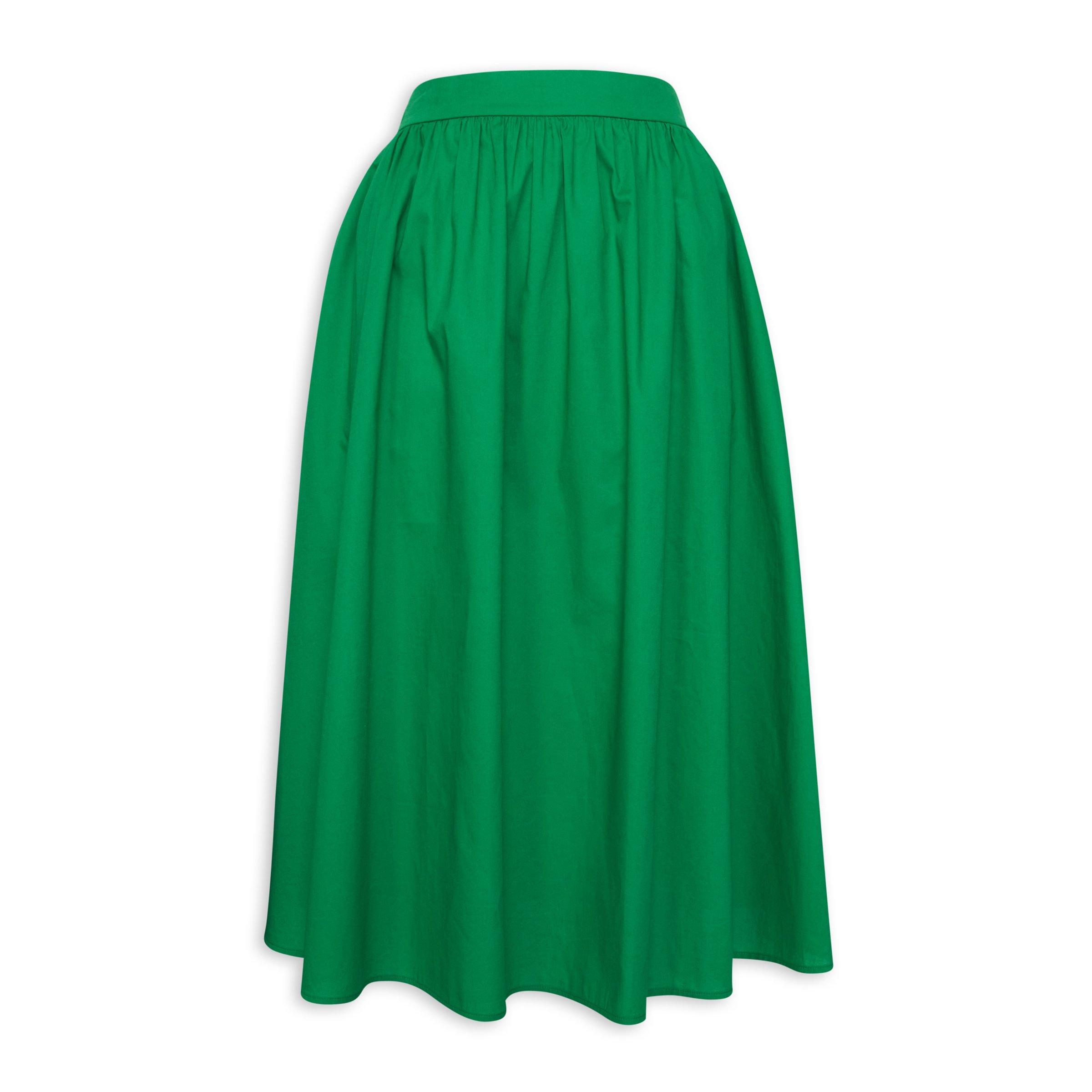 Green Wide Skirt (3117651) | Identity