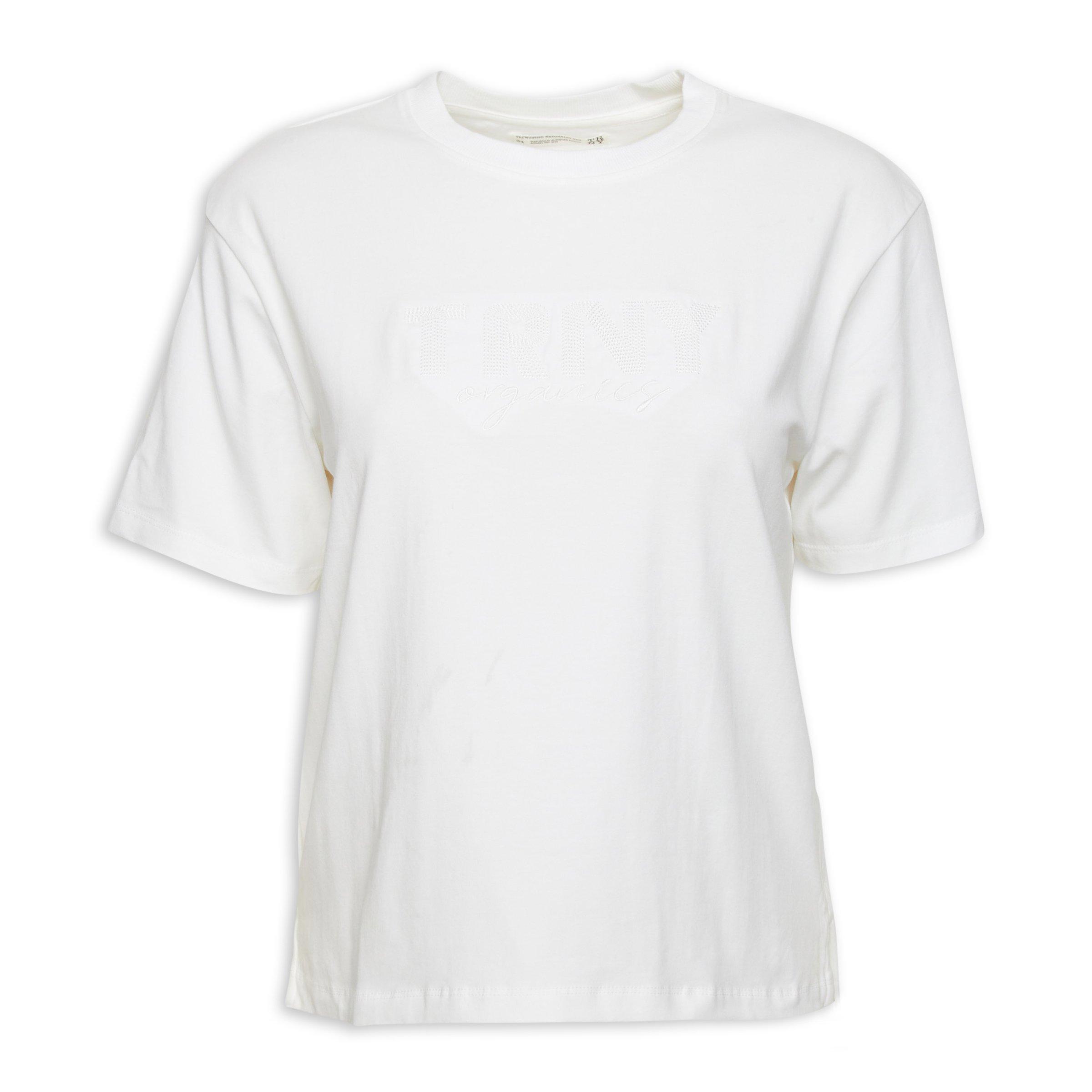White Relaxed Fit T-shirt (3117915) | TRNY