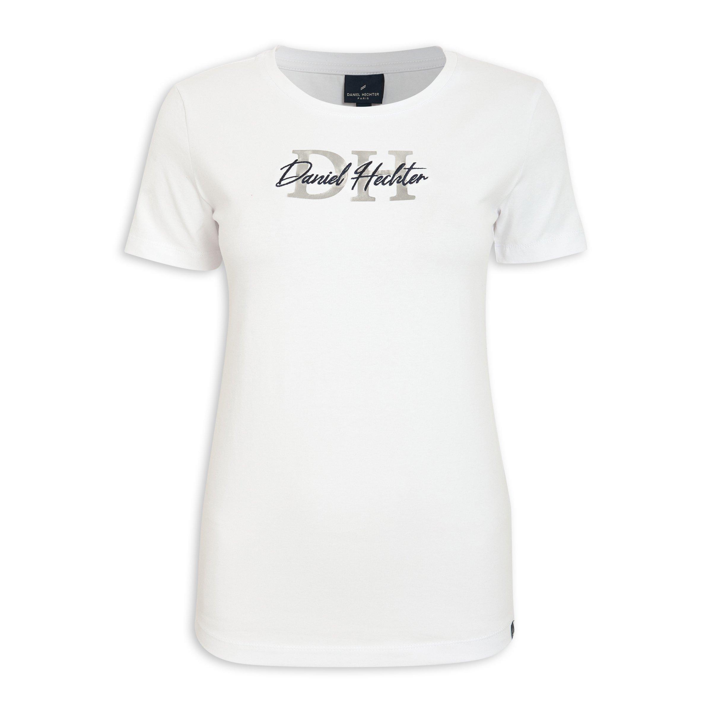 White Branded T-shirt (3118381) | Daniel Hechter