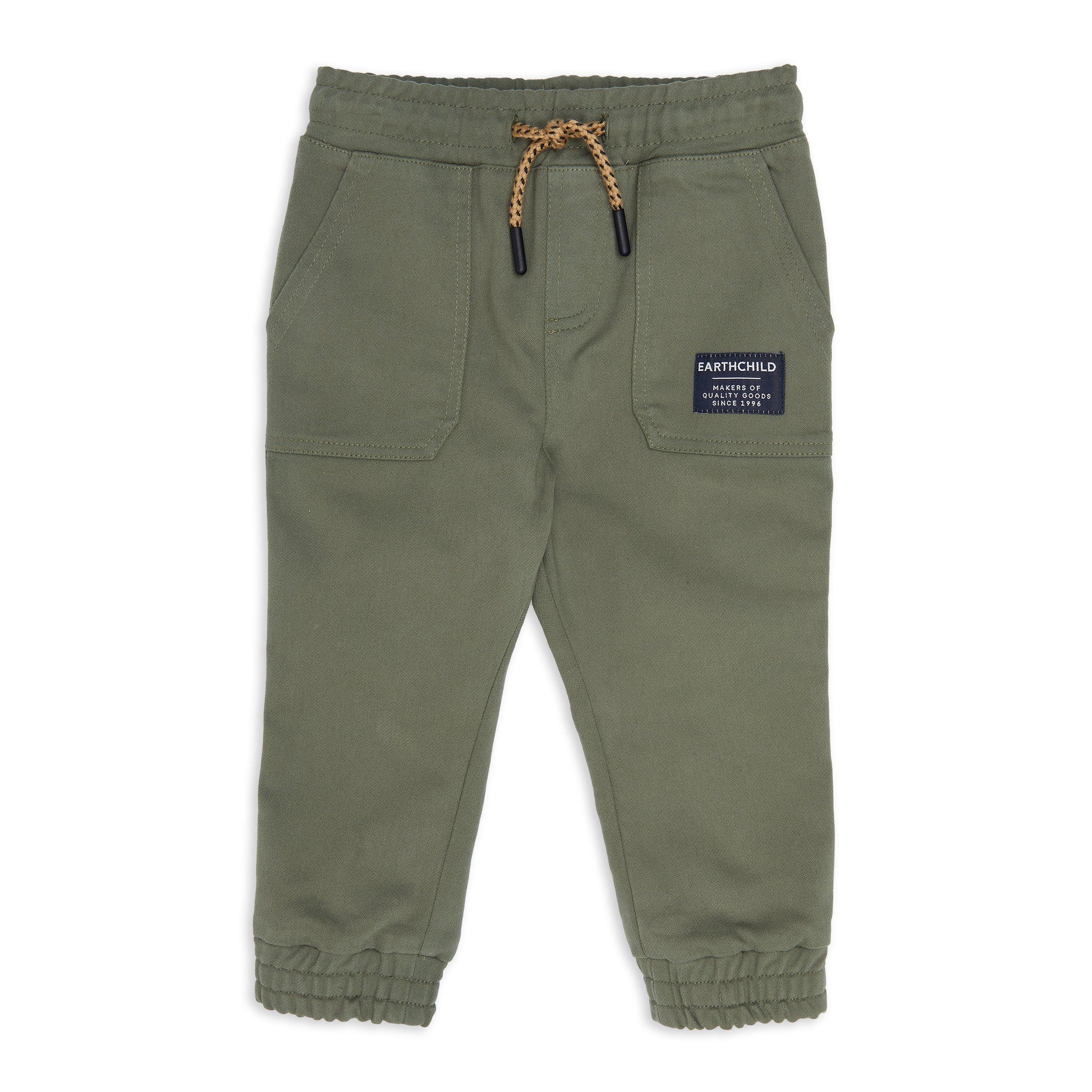 Baby Boy Green Cuffed Jogger (3118811) | Earthchild