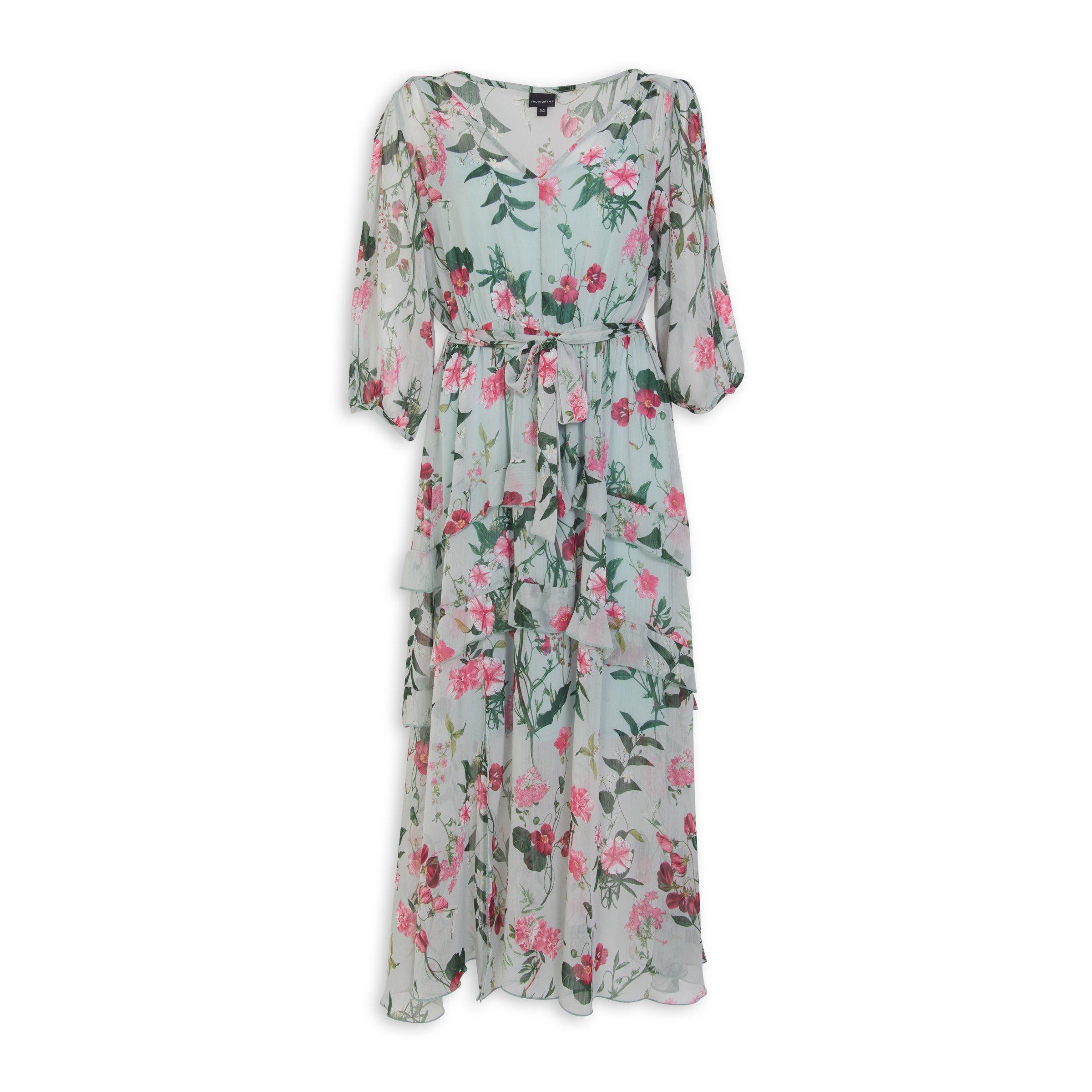Floral Print Fit And Flare Dress 3118965 Truworths