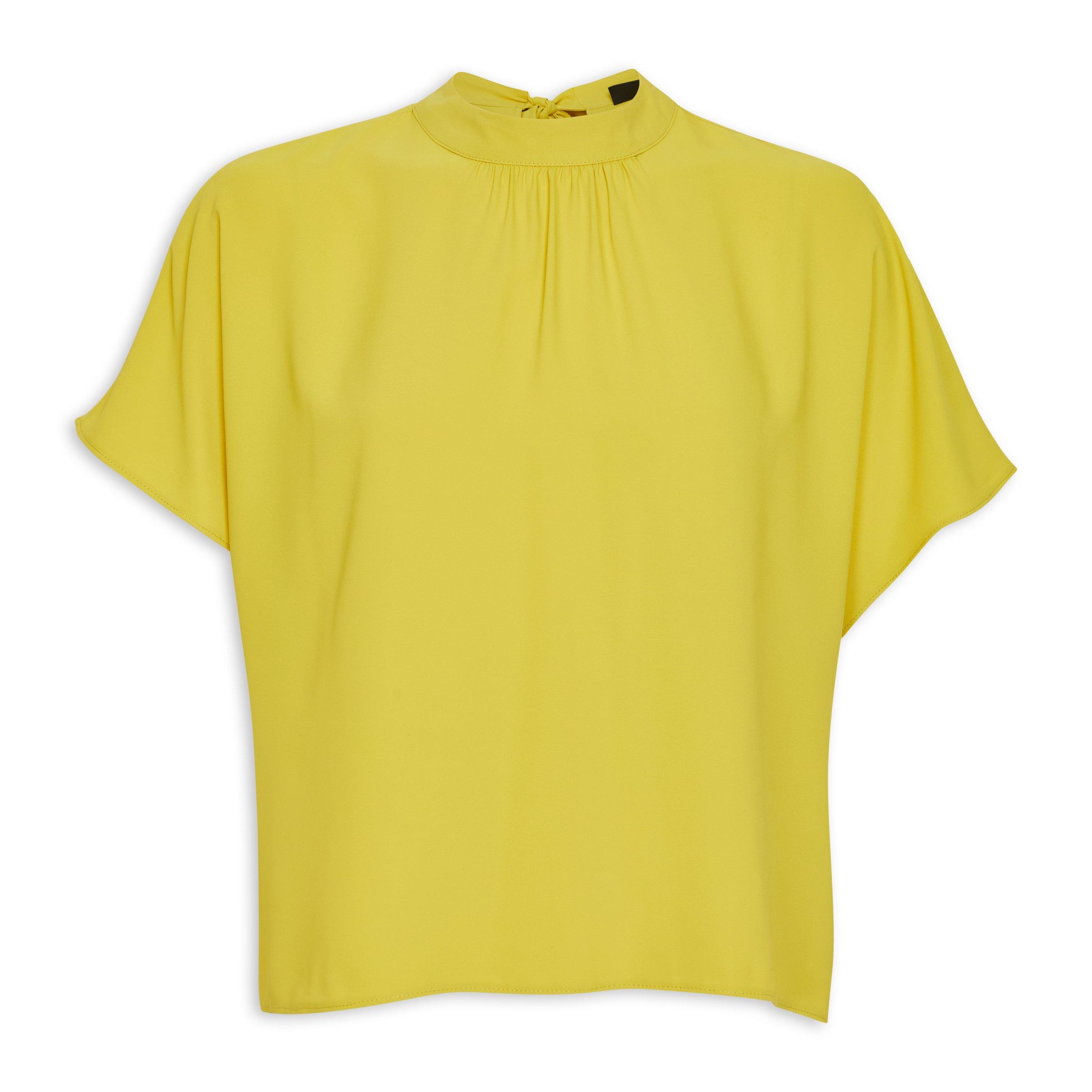 2252 Mustard Patterned Blouse