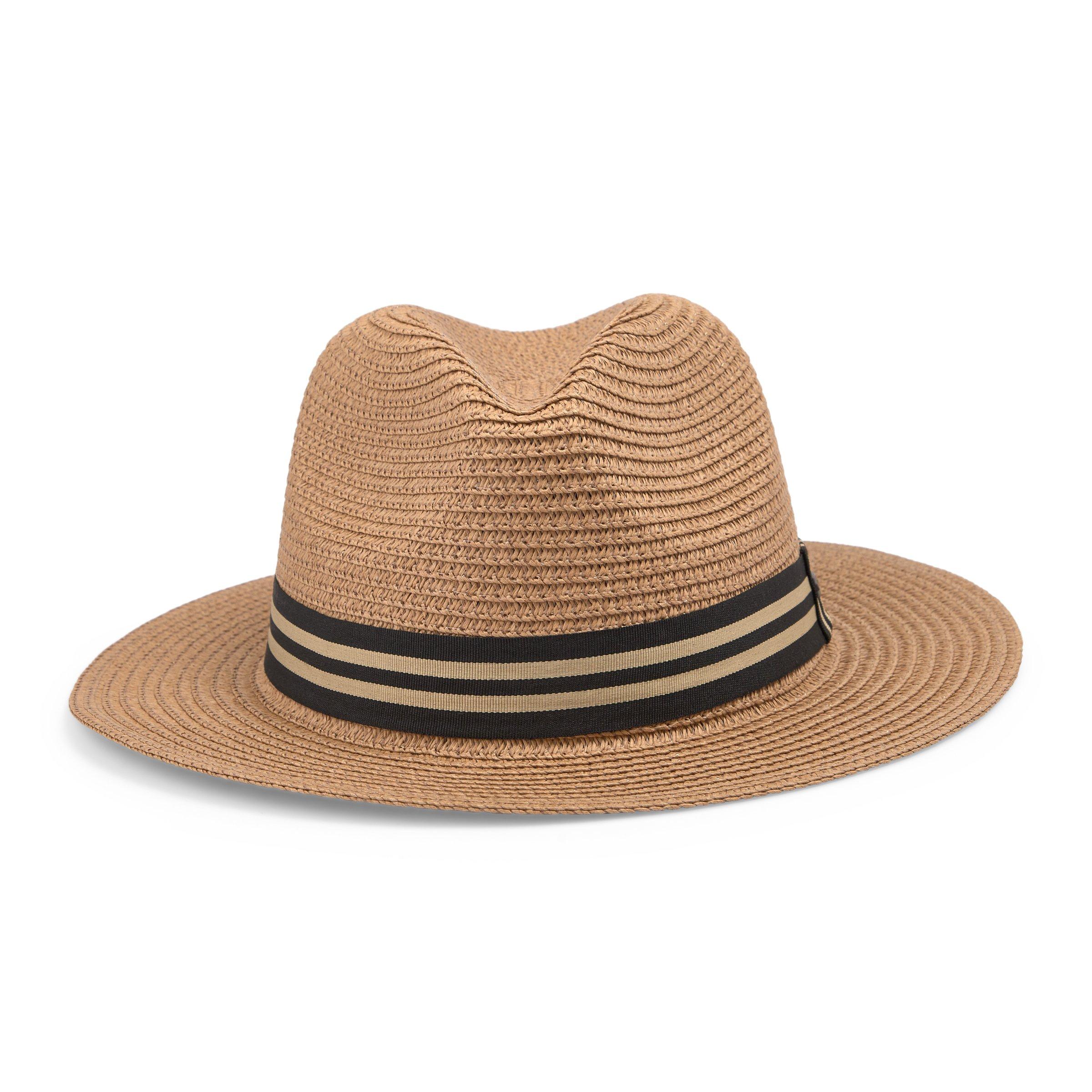 Stone Straw Fedora Hat (3119186) | UZZI