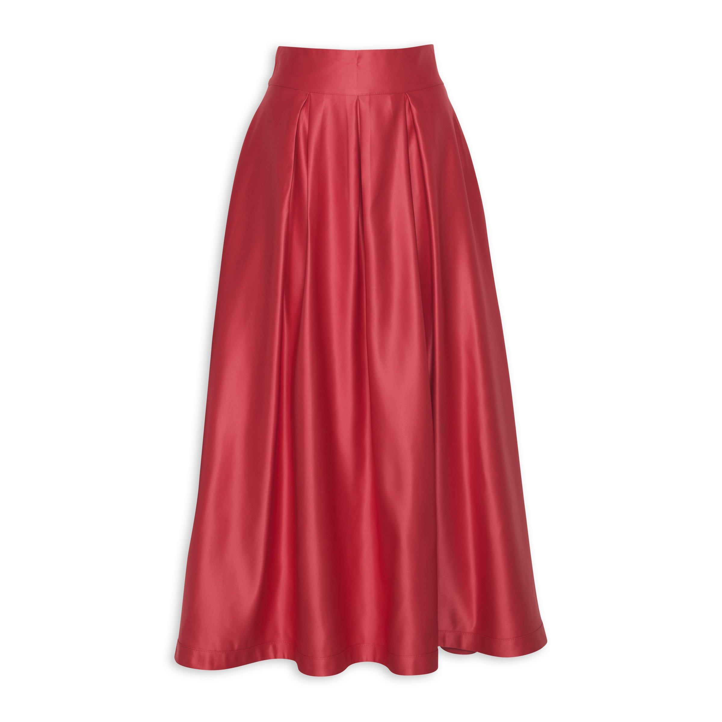 Red Wide Maxi Skirt (3119203) | Essence