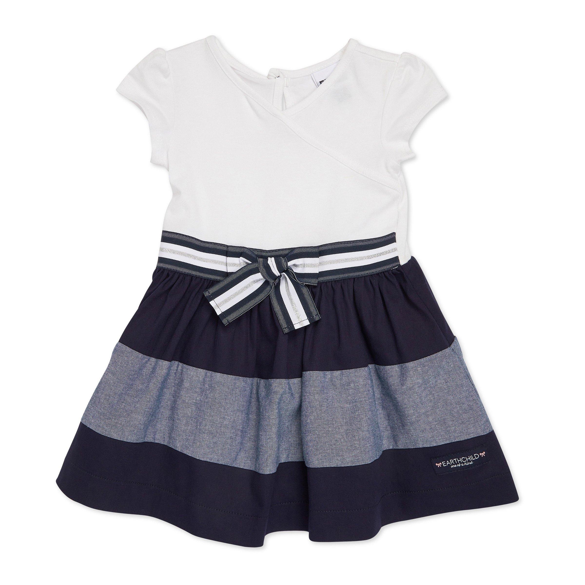 Baby Girl Colourblocked Party Dress (3119547) | Earthchild