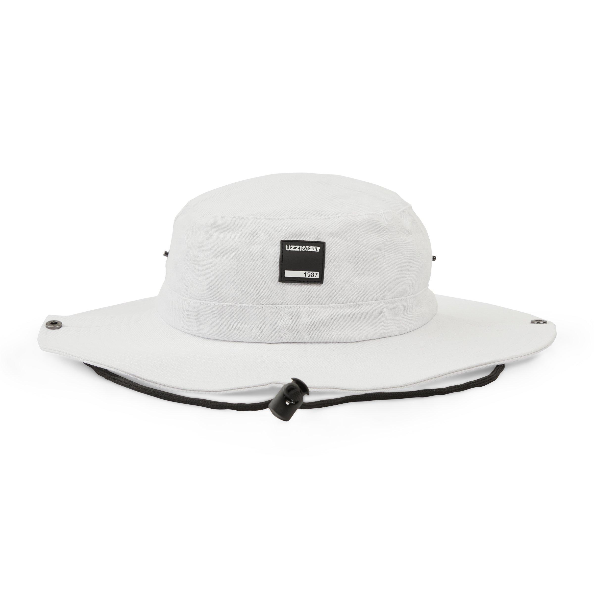 White Wide Brim Bucket Hat 3119980 Uzzi