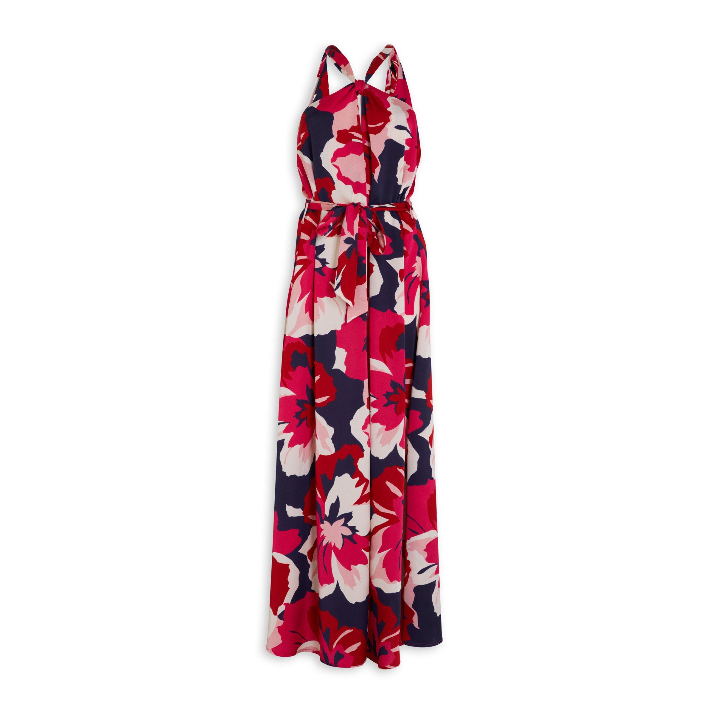 Floral Halter Maxi Dress (3120010) | Identity