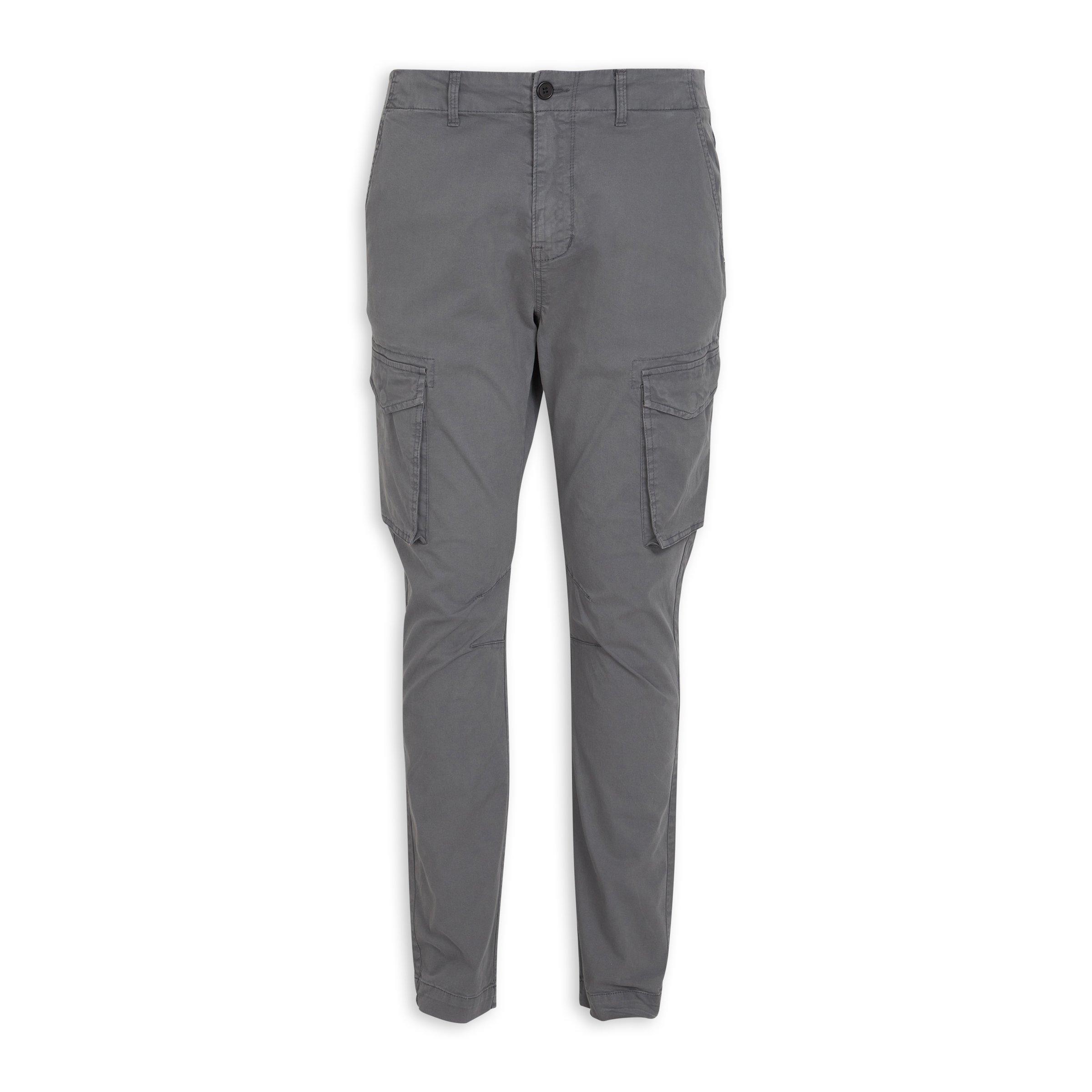 Charcoal Grey Utility Trousers (3120255) | UZZI