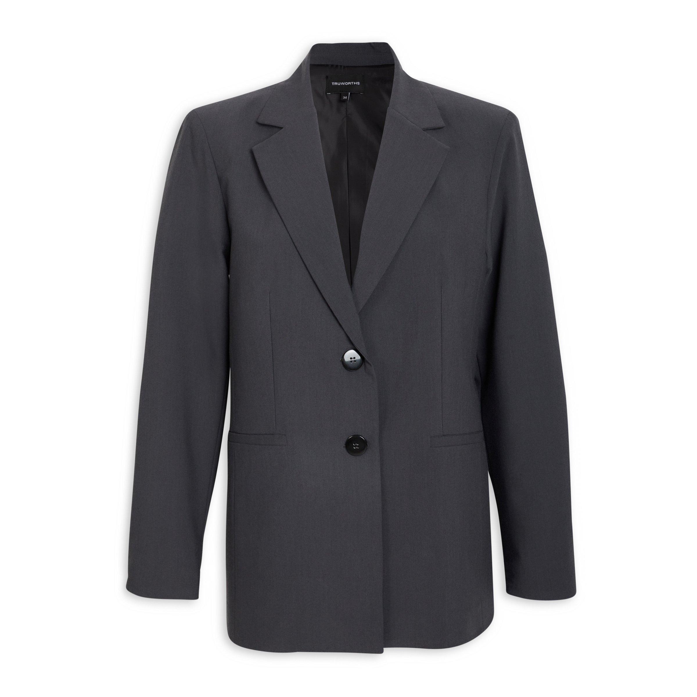 Charcoal Grey Blazer (3120322) | Truworths