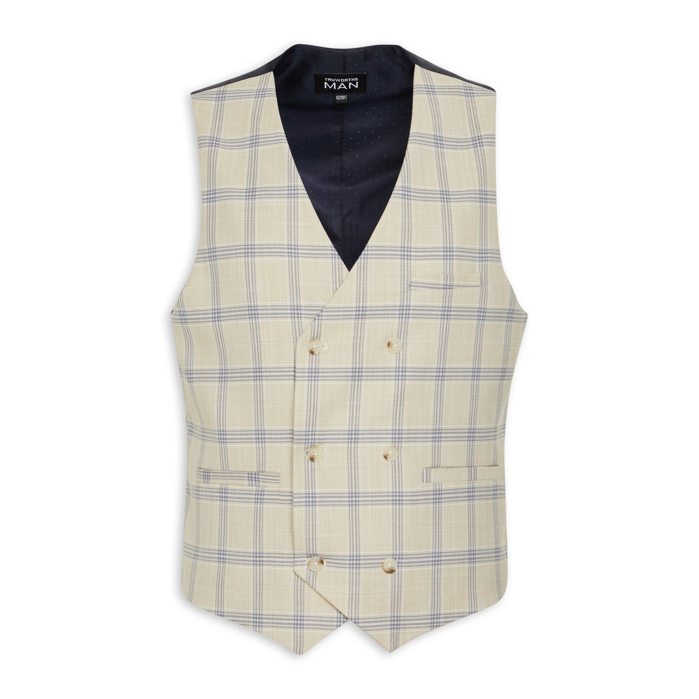 Check Co-ord Waistcoat (3120428) | Truworths Man