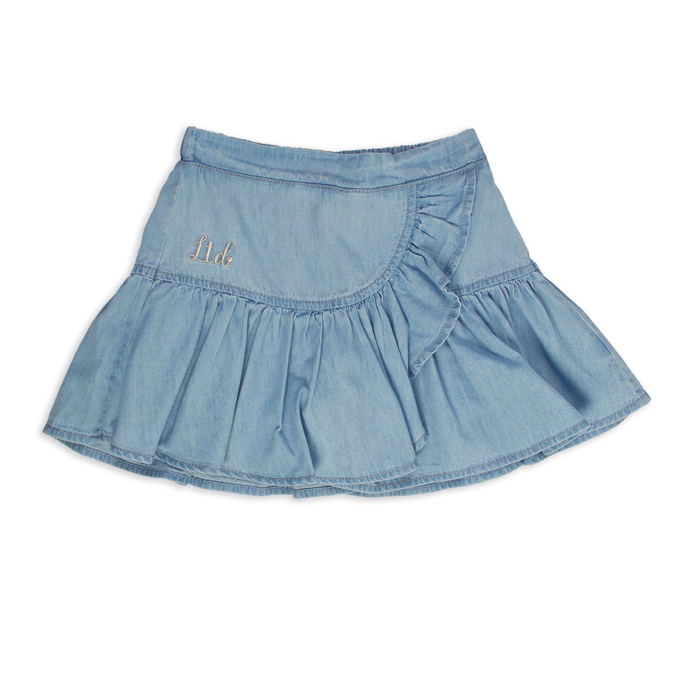 Kid Girl Indigo Faux Denim Skirt (3120450) | Max & Mia