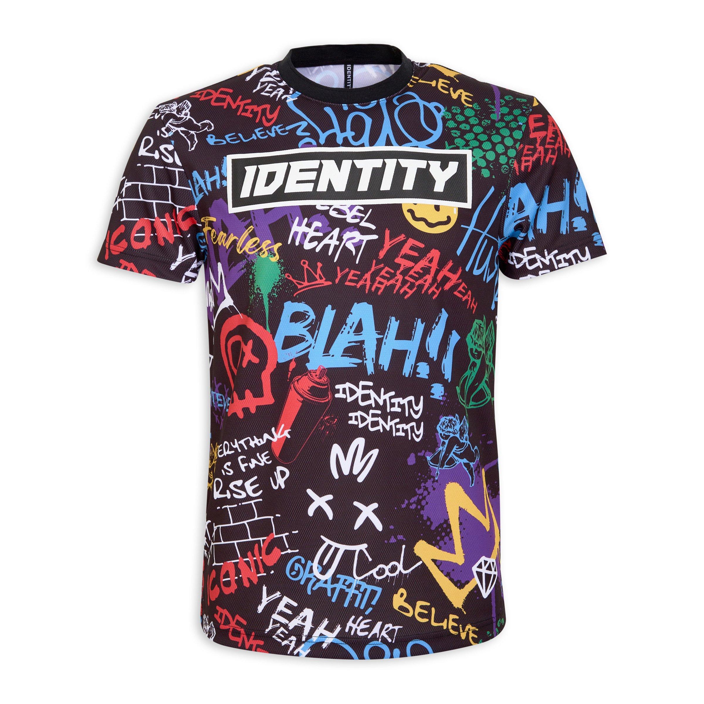 Graffiti Print T-shirt (3120458) | Identity