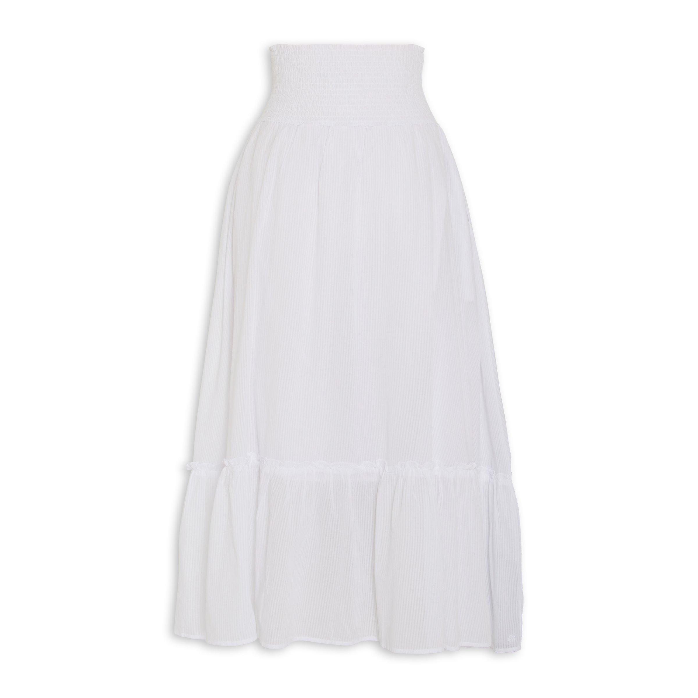 White Tiered Skirt (3120469) | Hey Betty