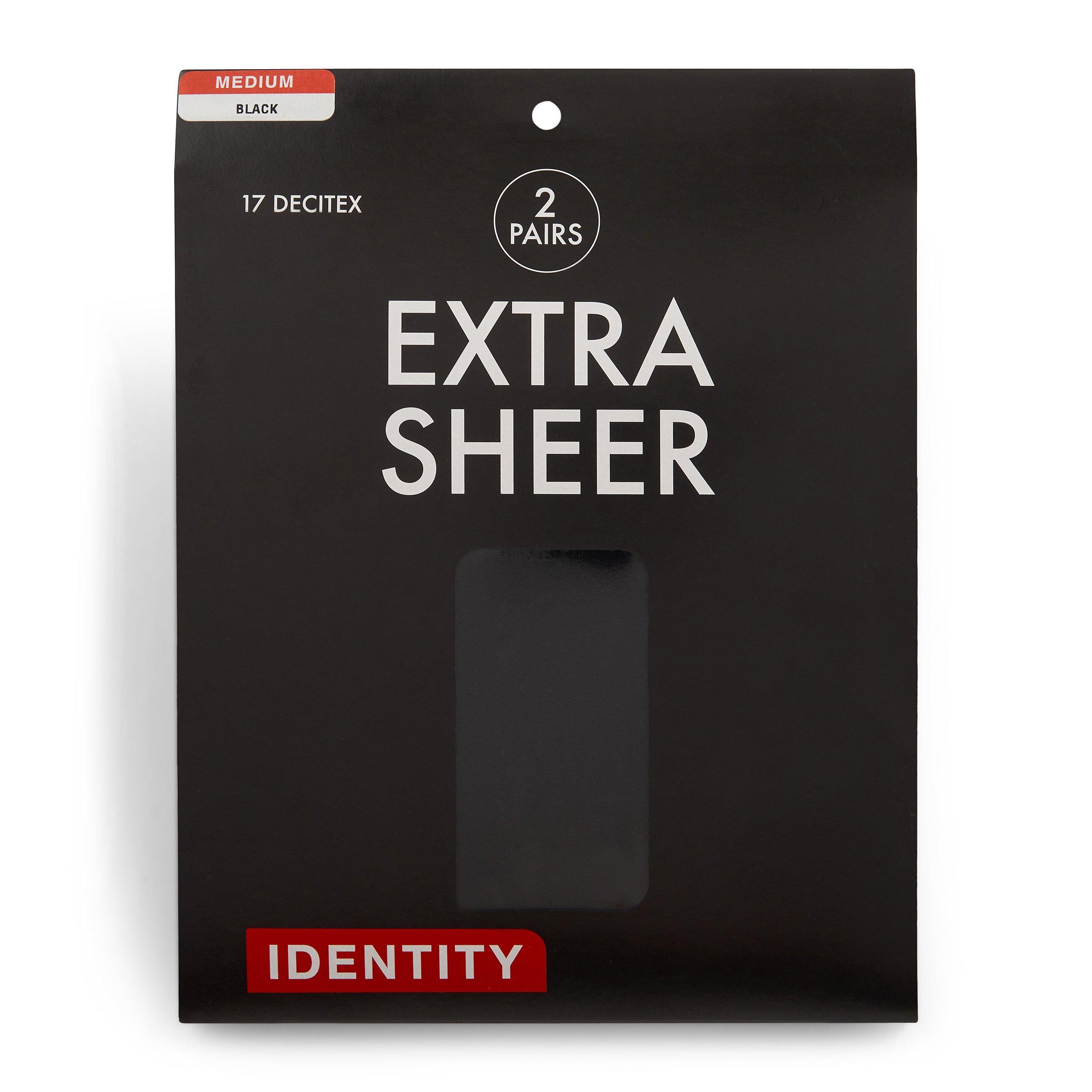 2-pack Black Extra Sheer Pantyhose (3120644) | Identity