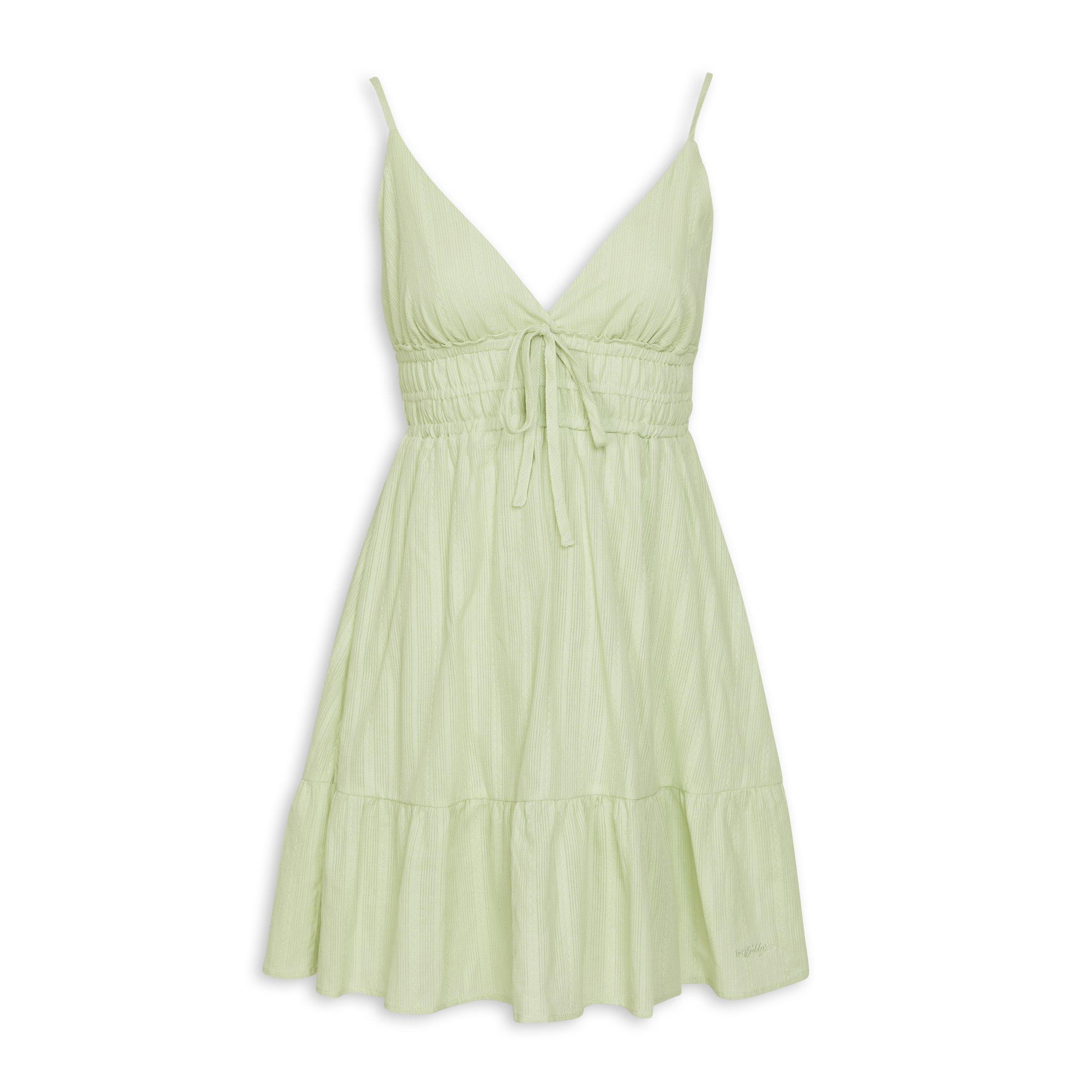 Sage Green Tiered Dress (3120783) | Hey Betty