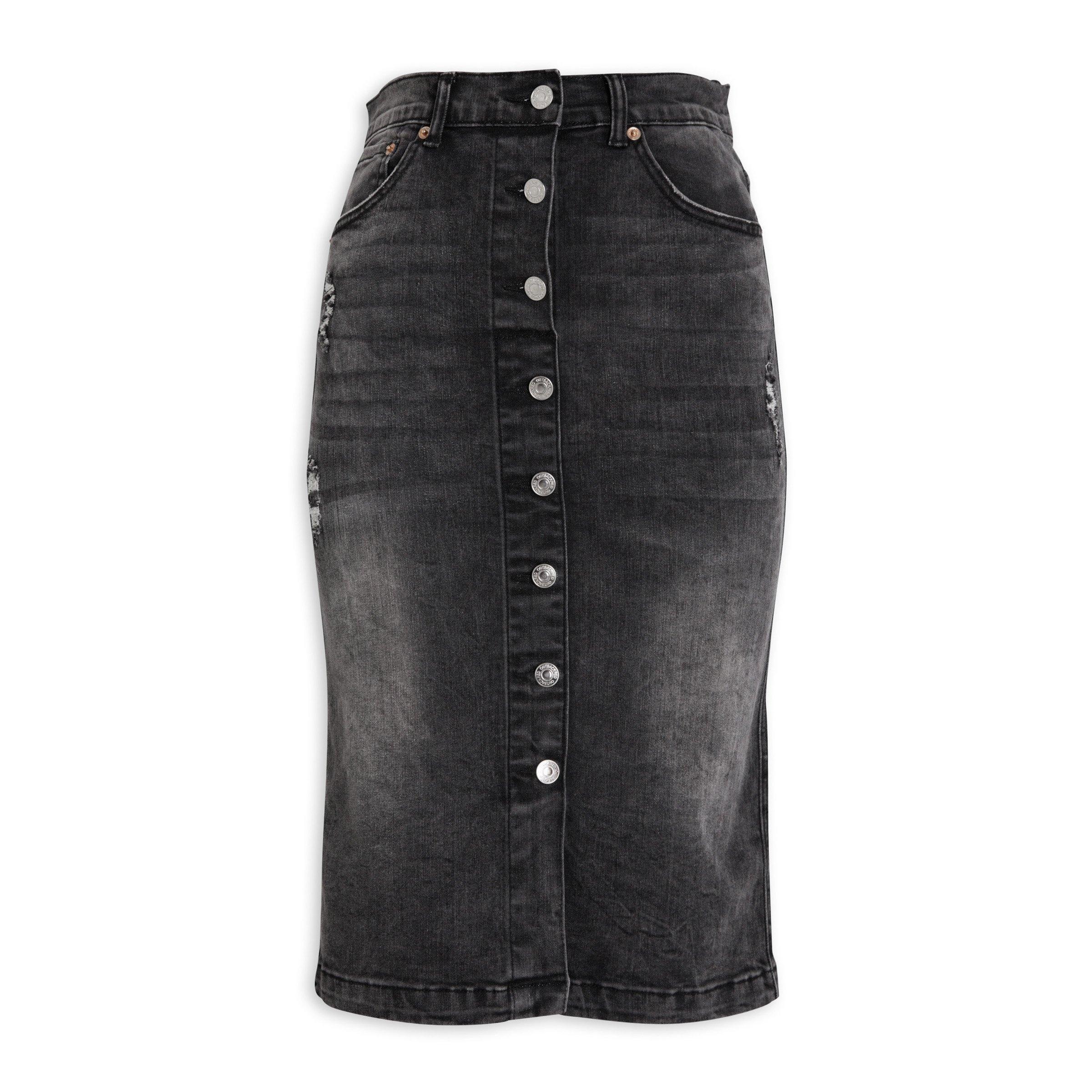 Charcoal Denim Skirt (3120936) | OUTBACK RED