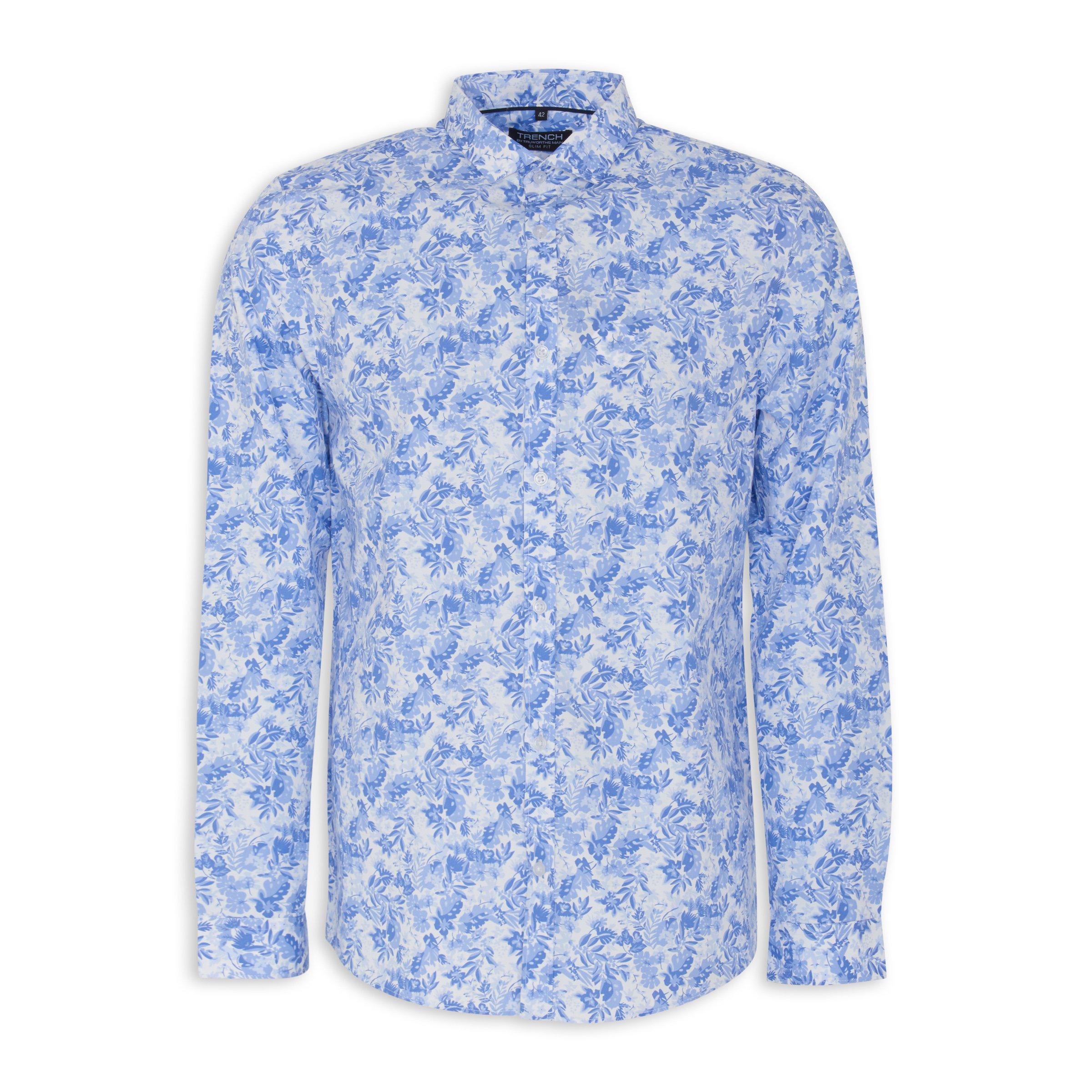 Blue Floral Shirt (3121101) | Truworths Man