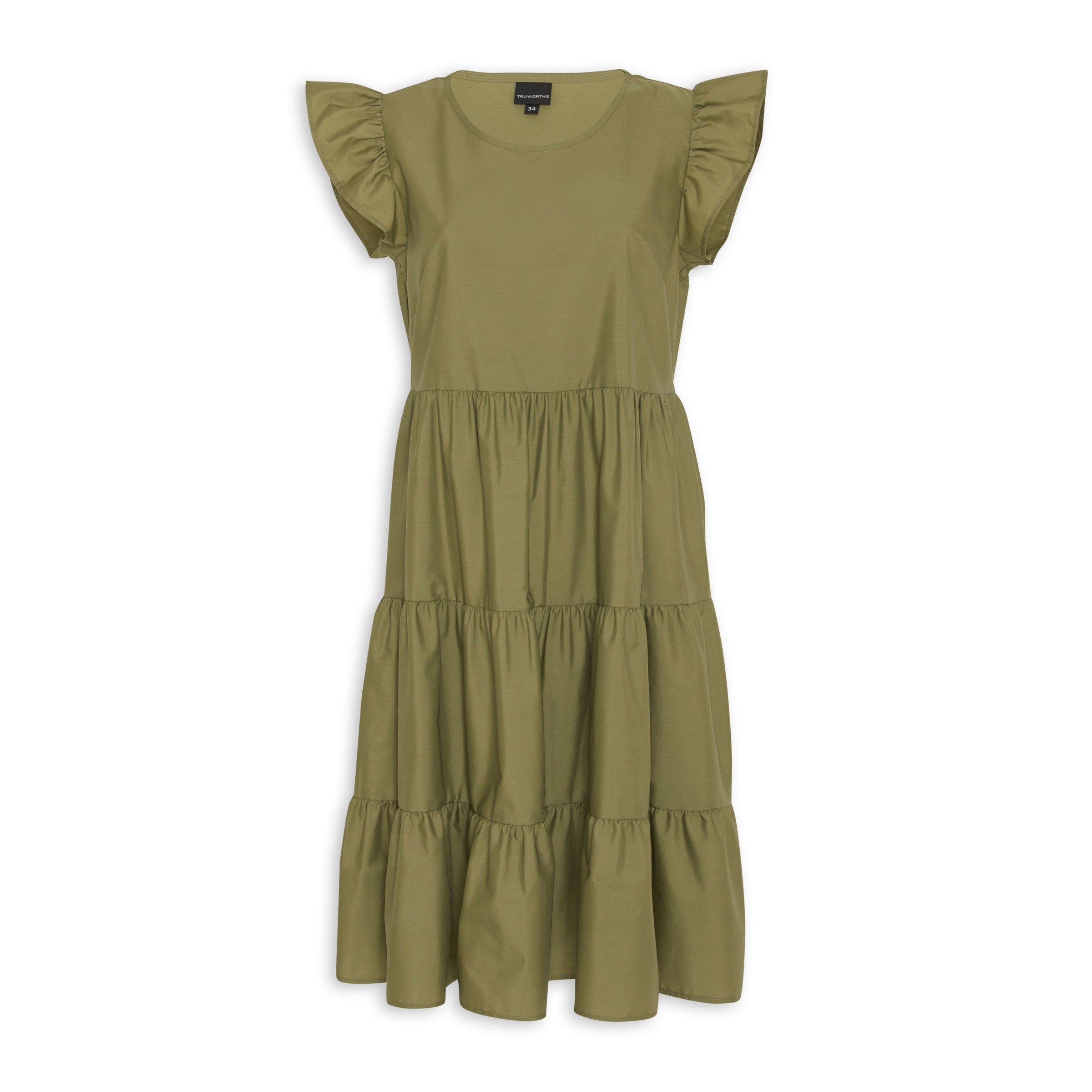 Green Tiered Dress (3121440) | Truworths