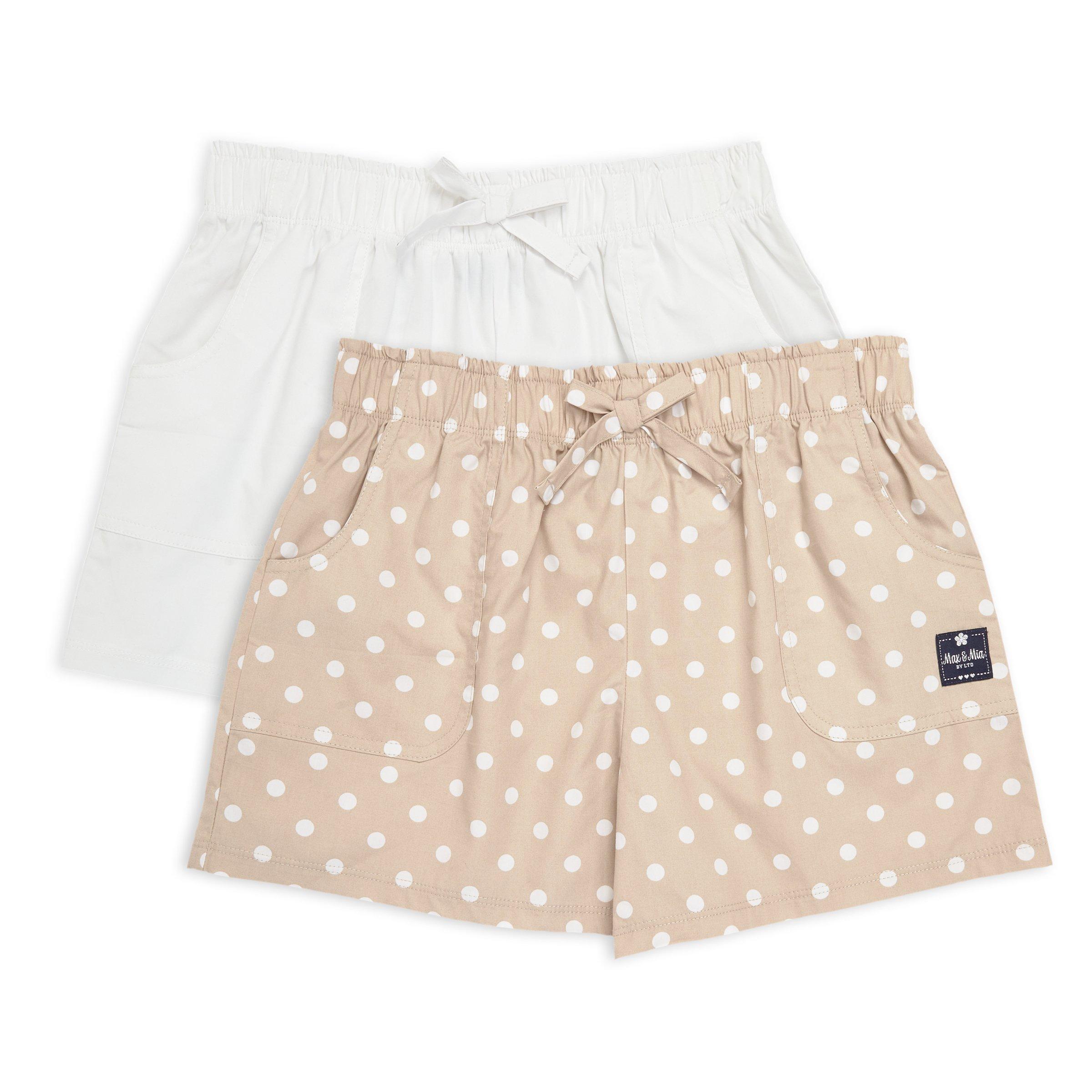 2-pack Girls Shorts (3122258) | Max & Mia