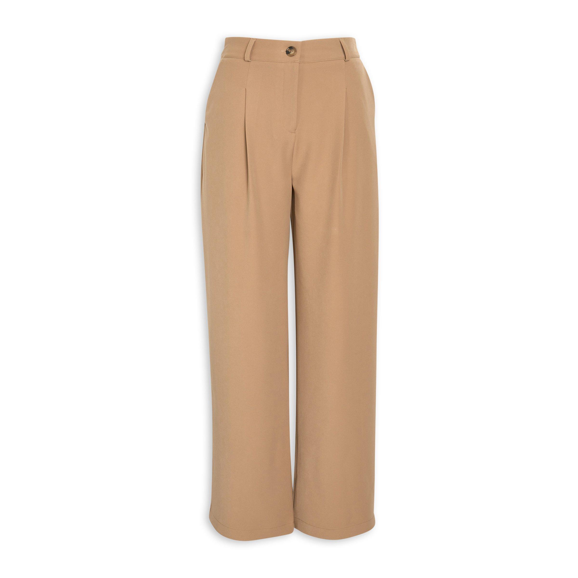 Camel Relaxed Fit Pants (3122739) | Hey Betty