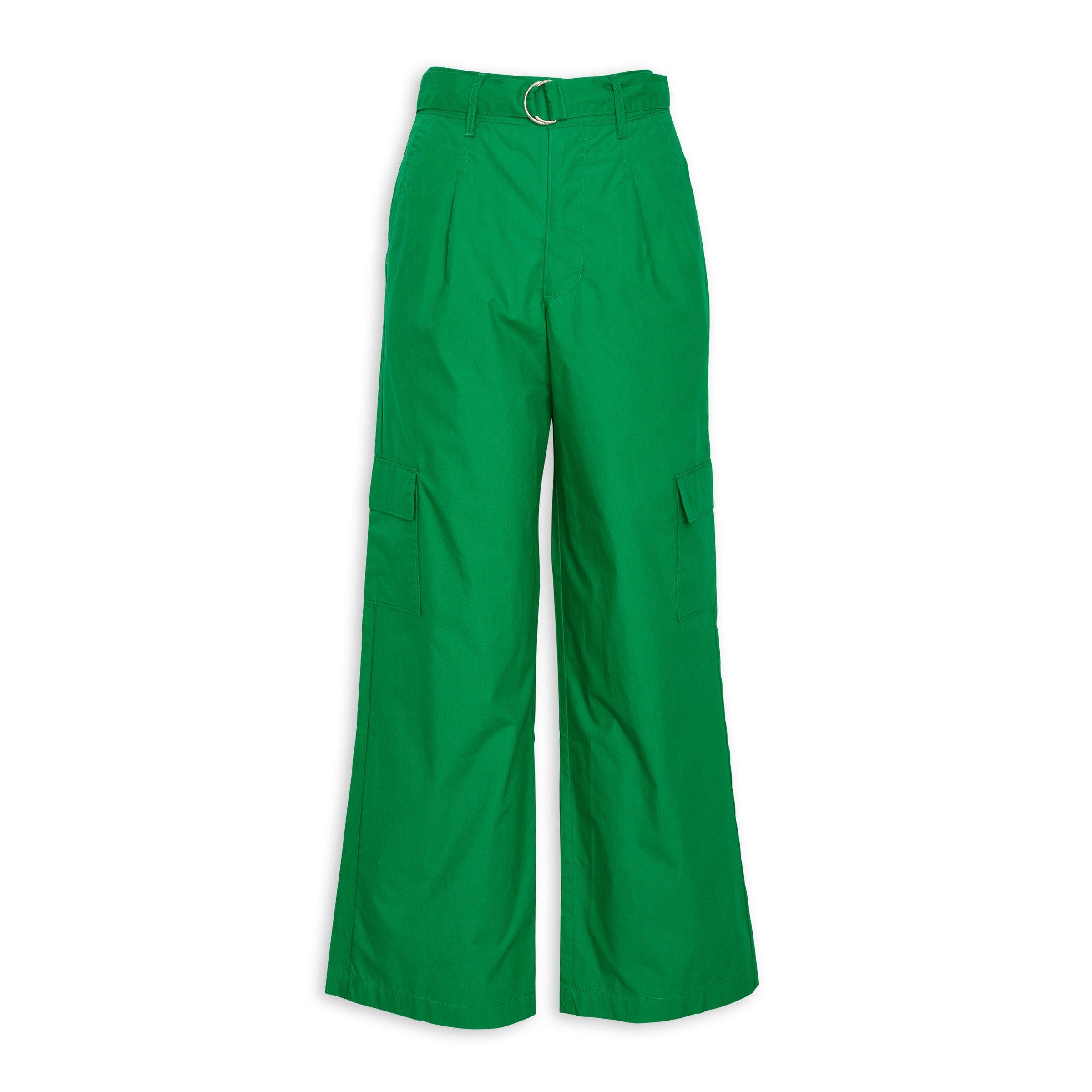Dark Green Straight Leg Pants main image 0