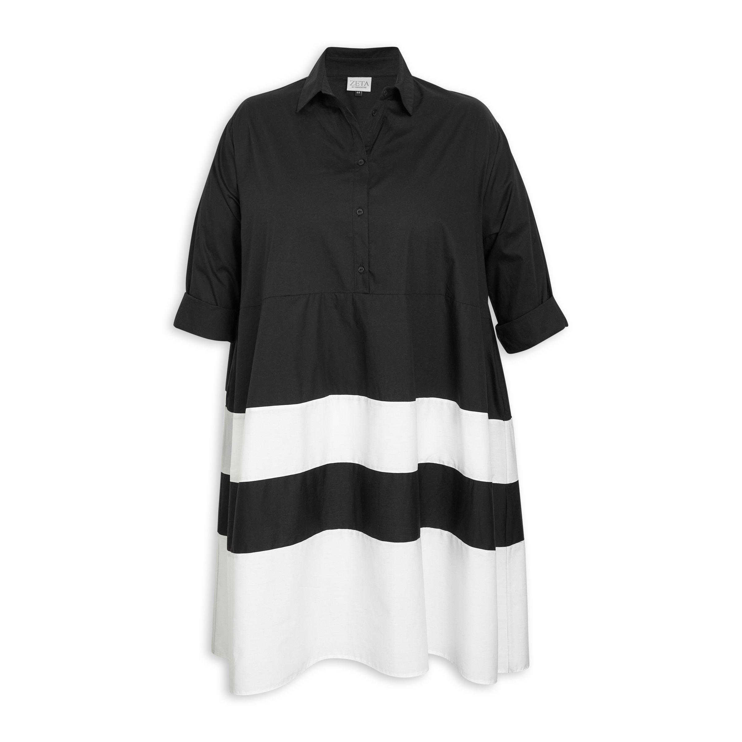 Colourblocked Plus Size A-line Dress (3123240) | Zeta