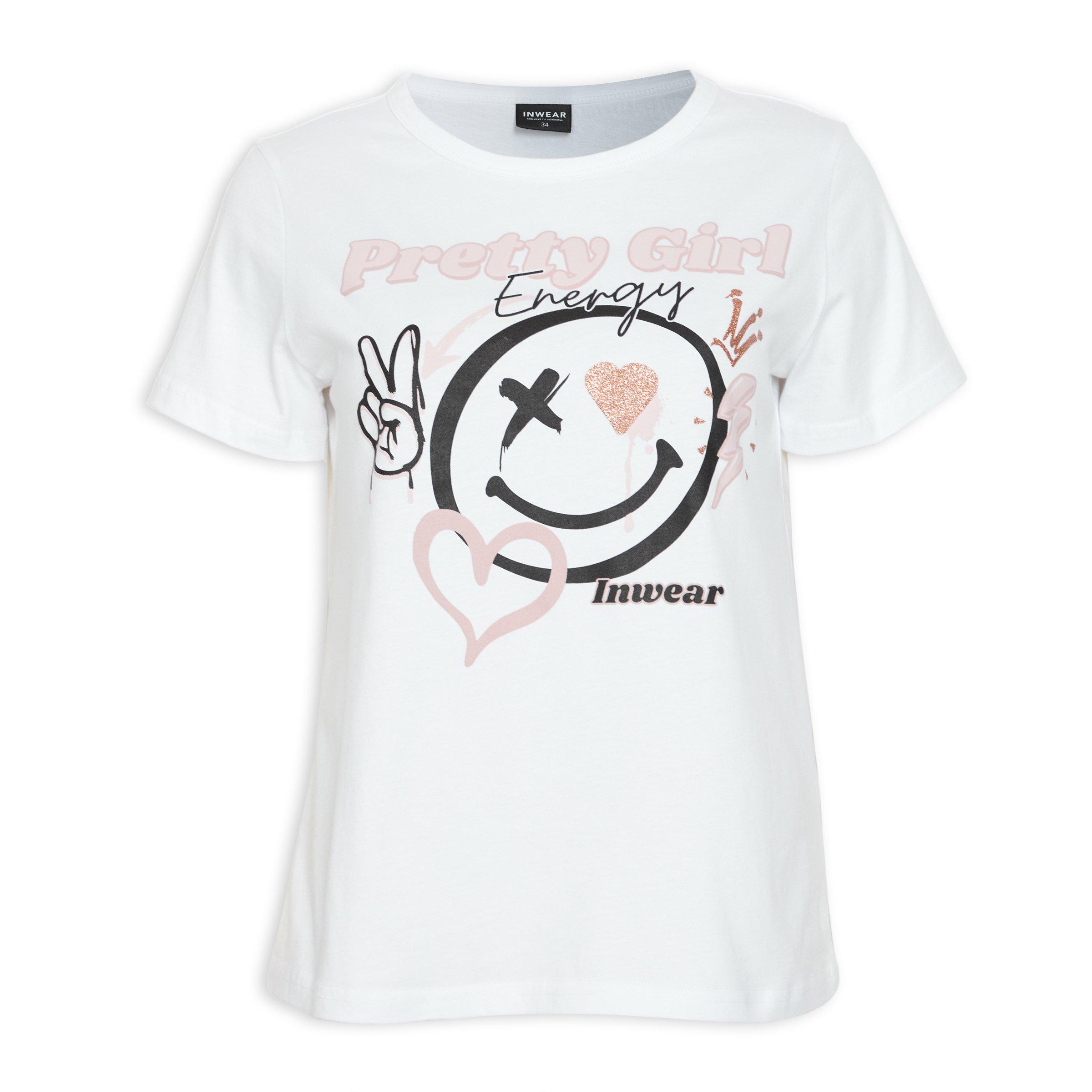 White Graphic T-shirt (3123327) | Inwear