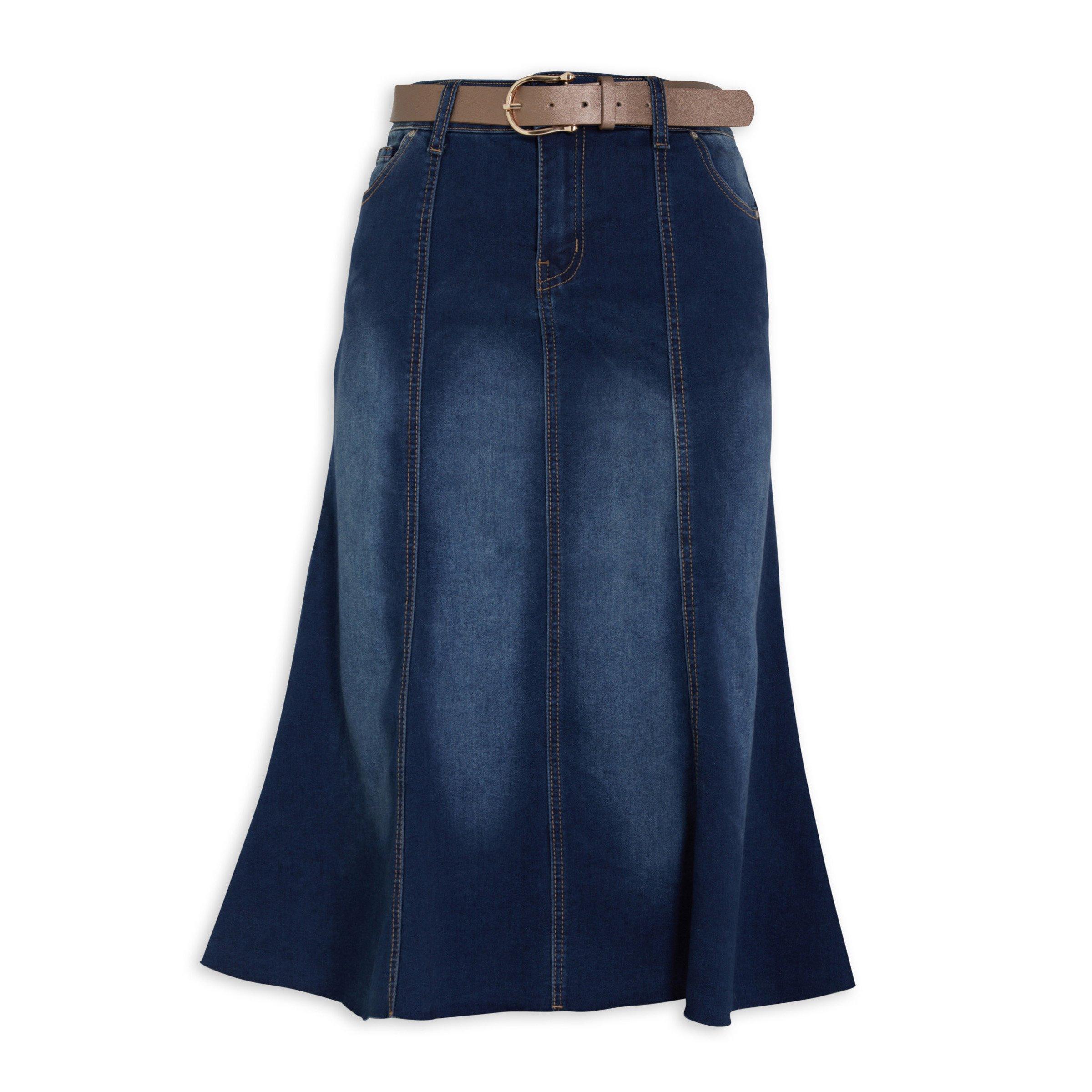 Indigo Denim Skirt 3123486 Outback Red 3837