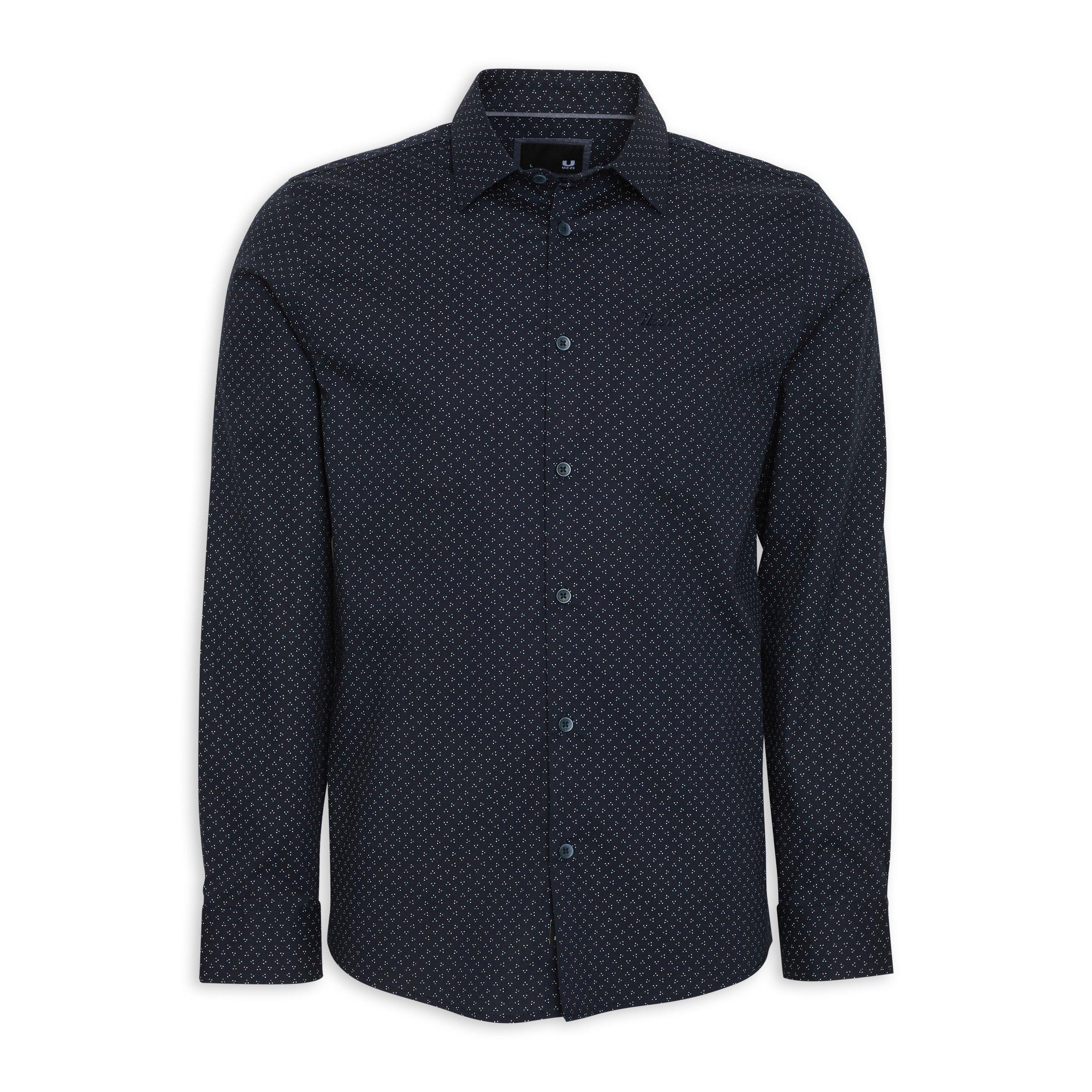 Navy Geo Print Shirt (3123923) | UZZI