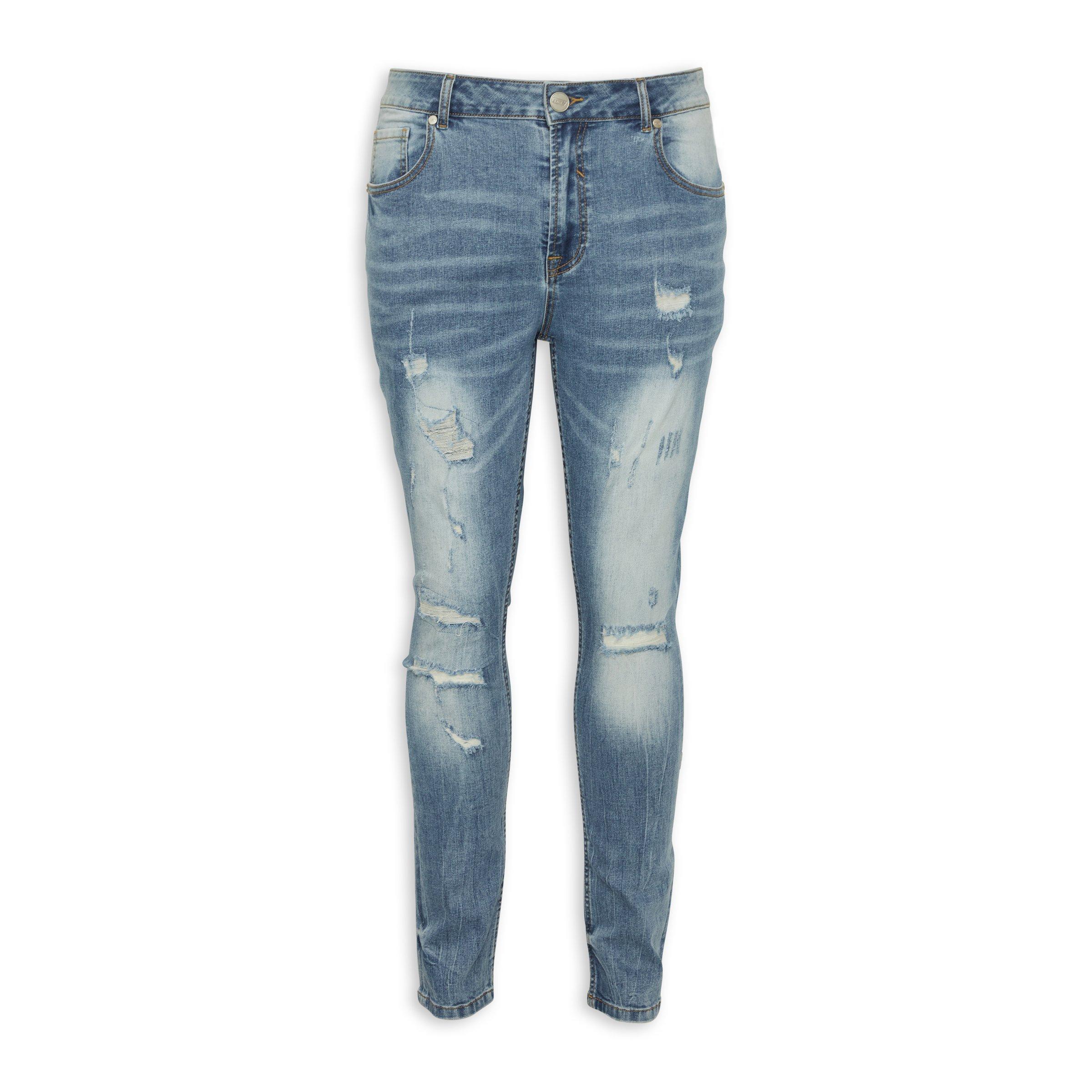 Indigo Ripped Skinny Jeans (3124096) | Fuel