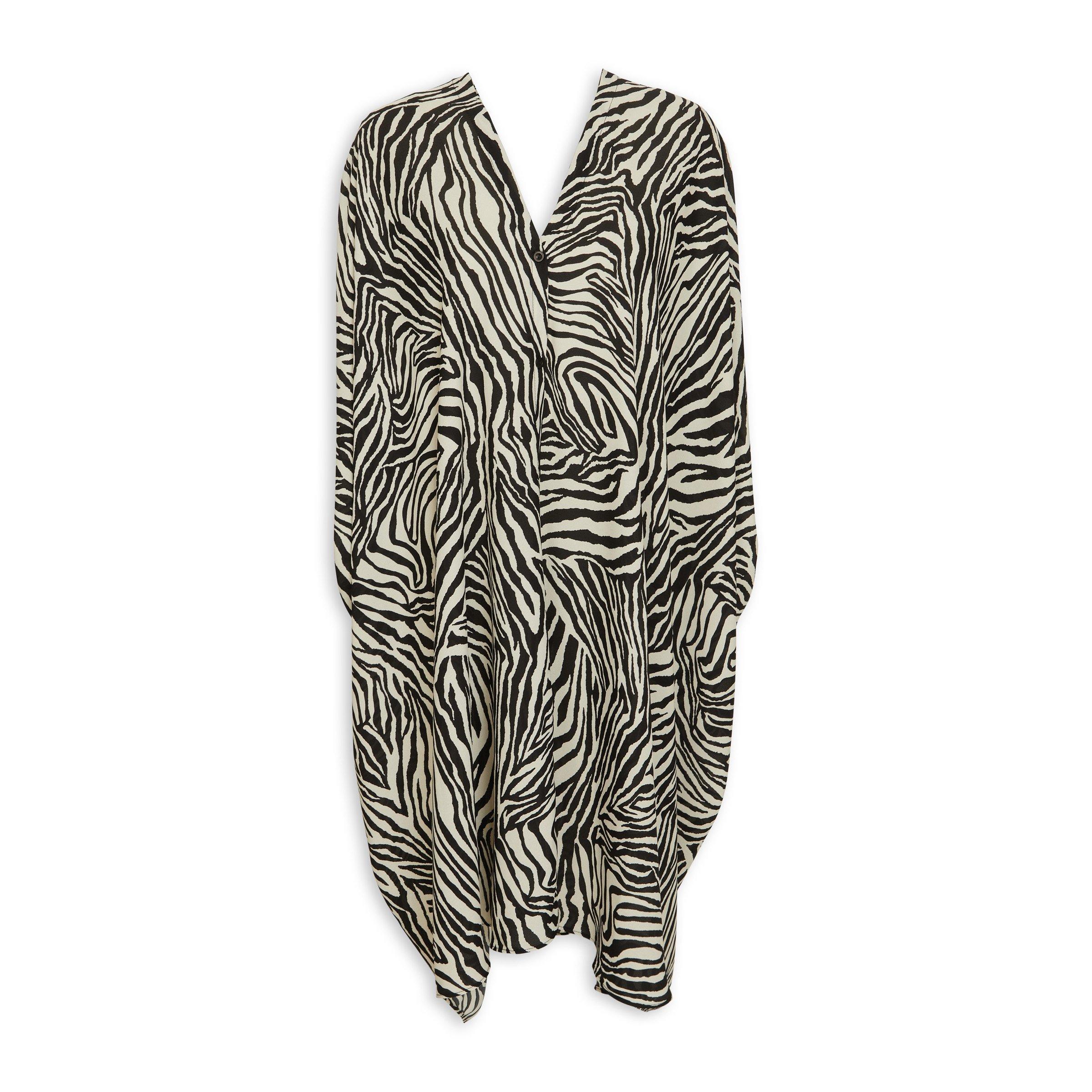 Zebra Print Kaftan Dress (3124726) | Hey Betty