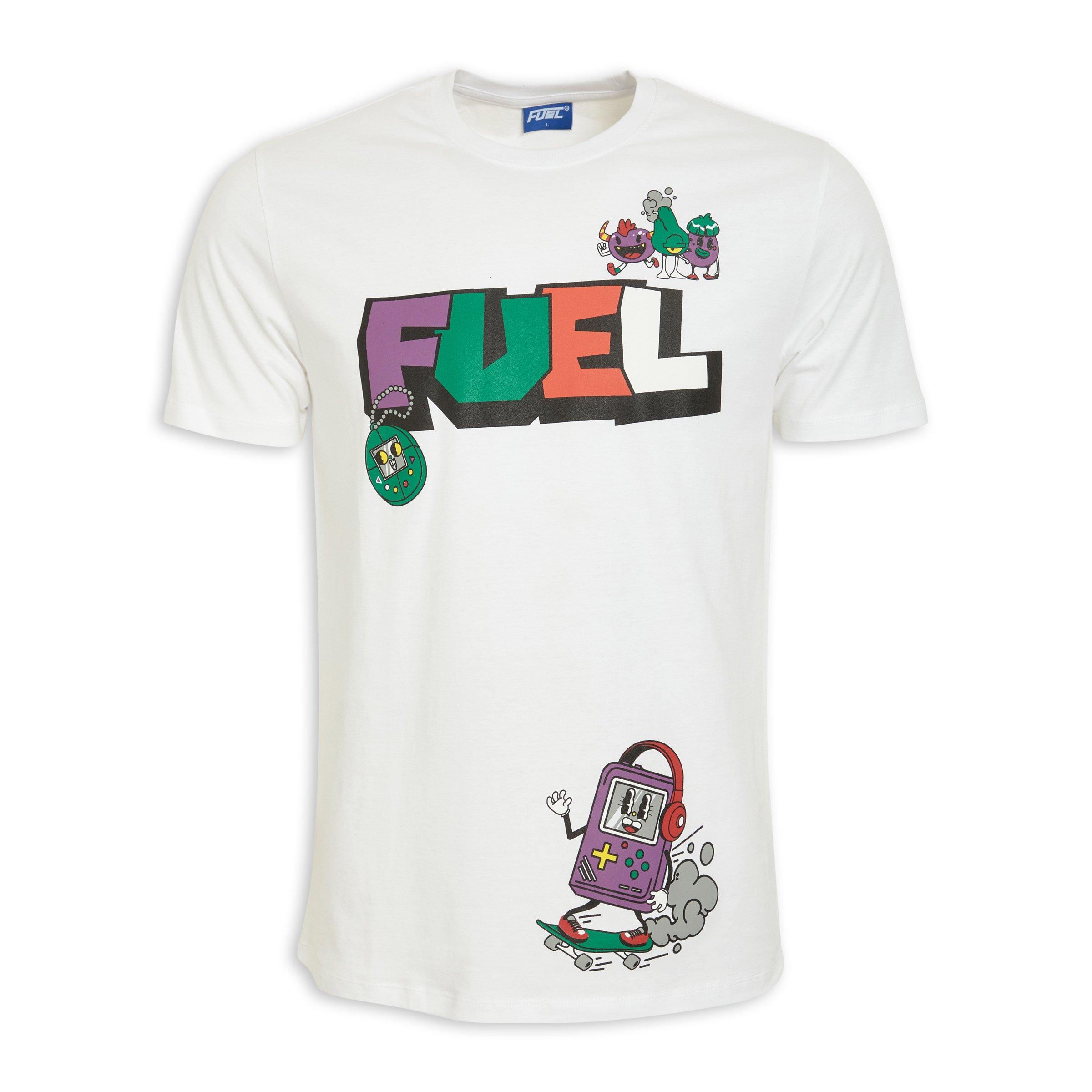 White Graphic T-shirt (3125174) | Fuel