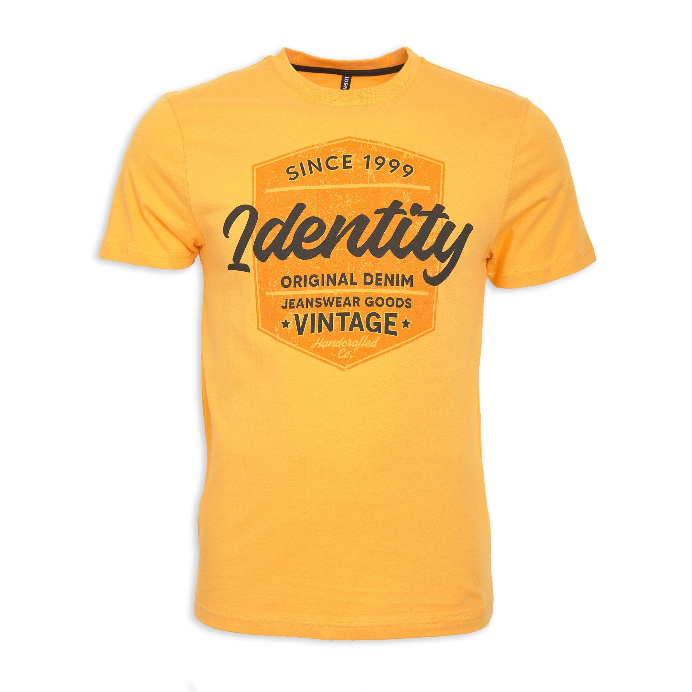 6424 Mustard V Neck T-Shirt