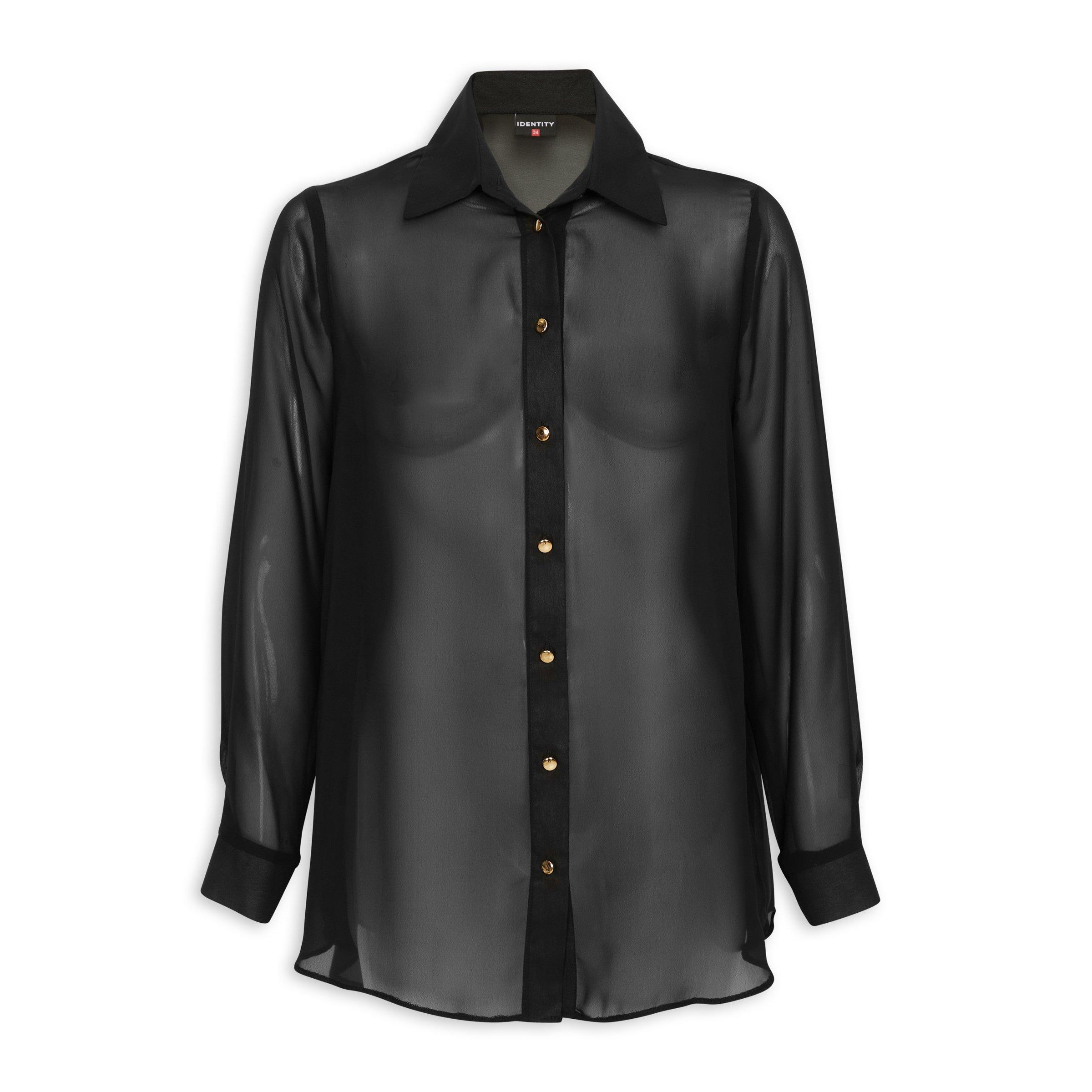 Black Sheer Shirt (3125274) | Identity