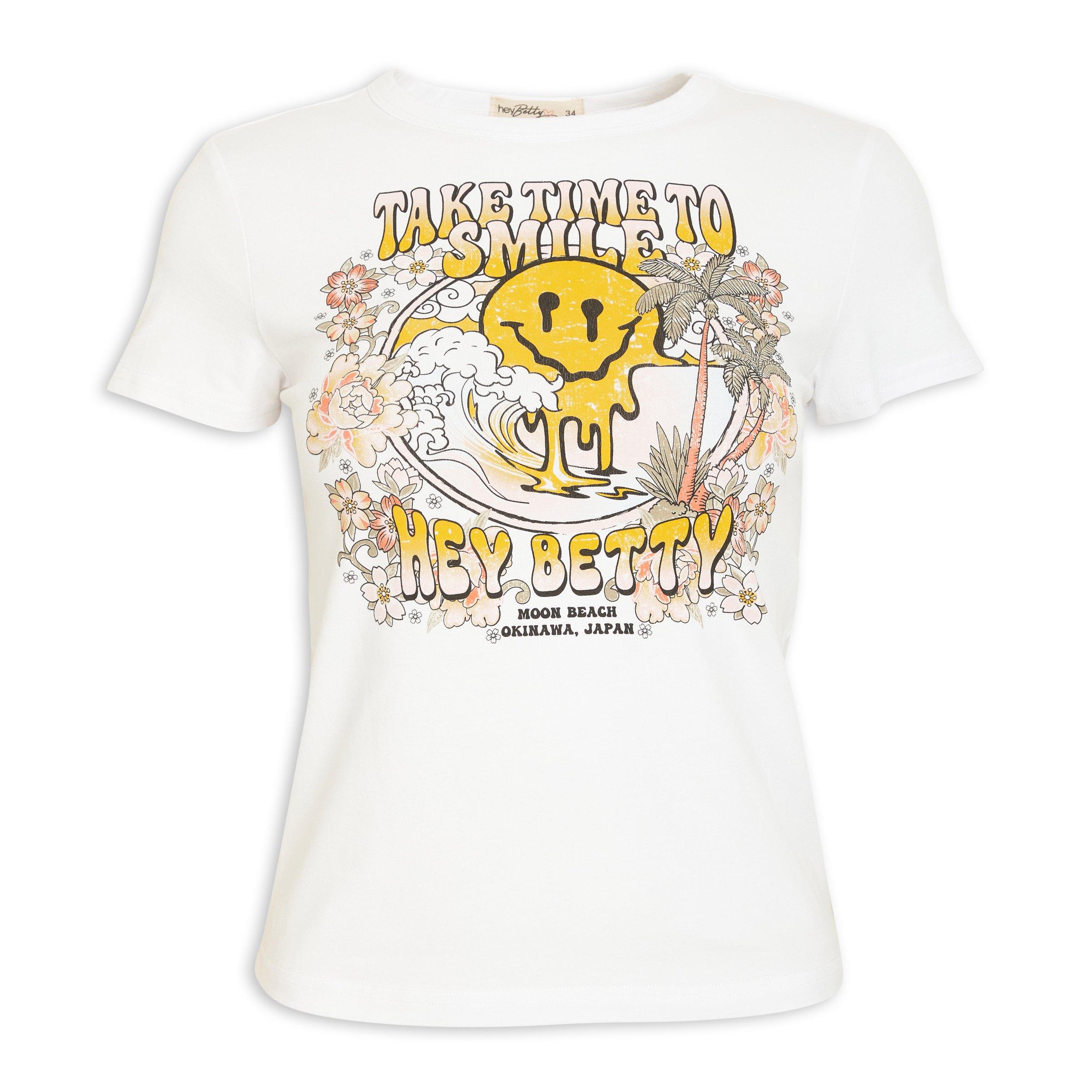 White Emoji T-shirt (3125407) | Hey Betty