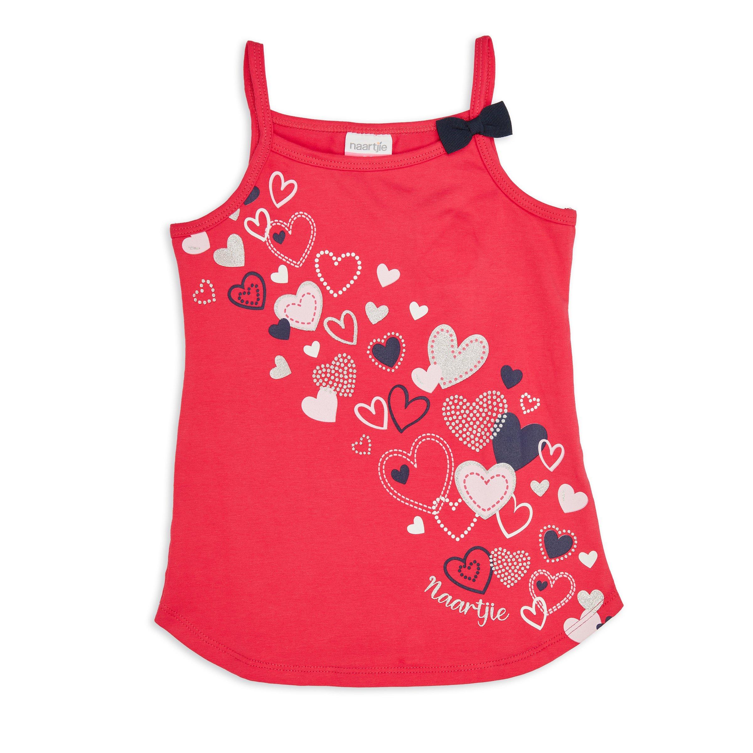 Kid Girl Heart Print Camisole Top (3125697) | Naartjie