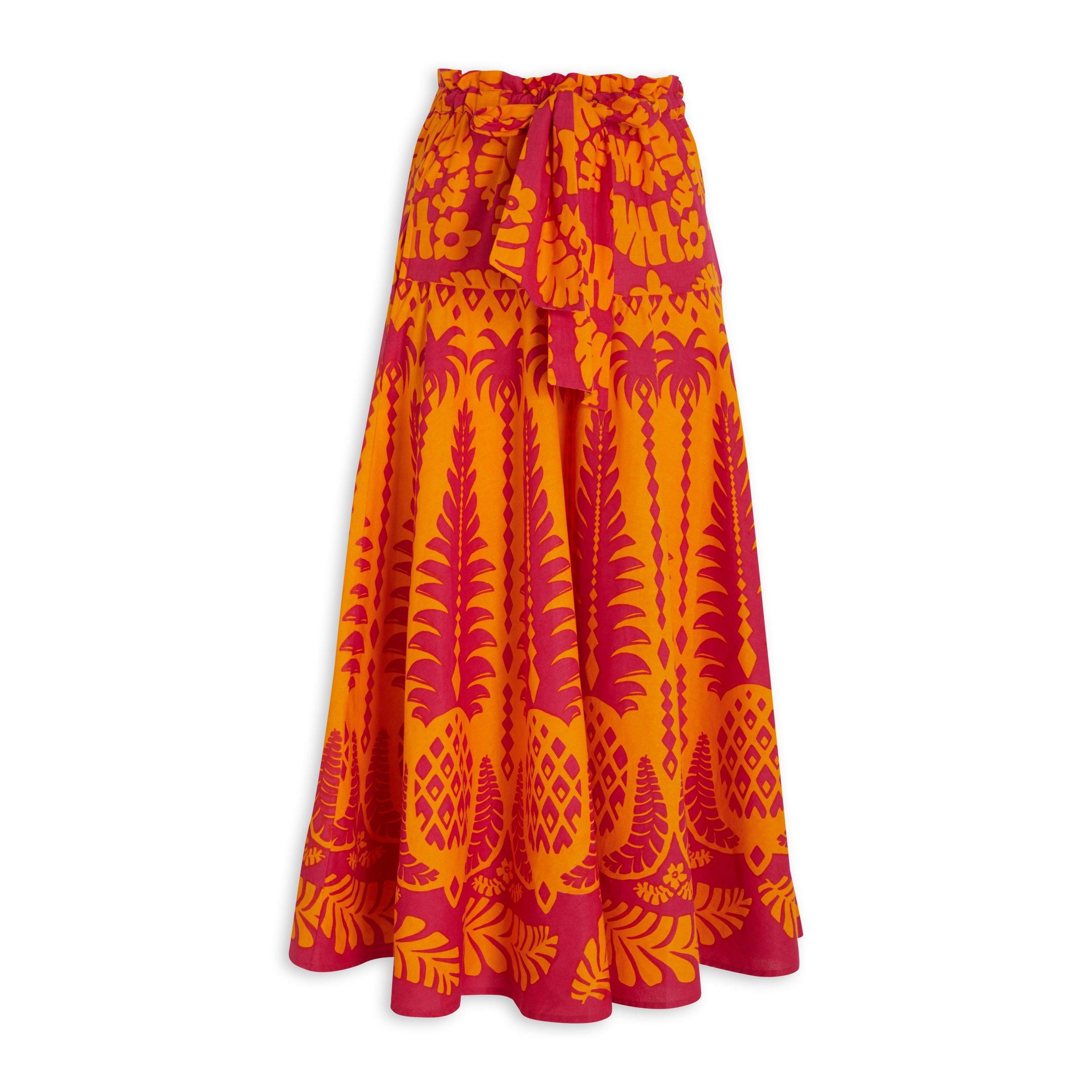 Printed Belted Skirt (3125851) | Ginger Mary