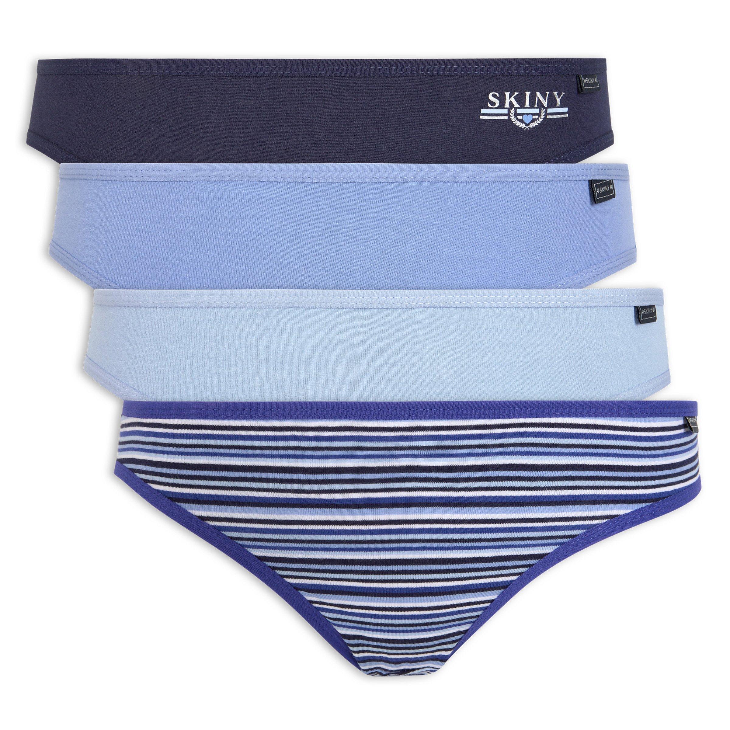 4-pack Blue Bikini Panties (3125885) | Skiny