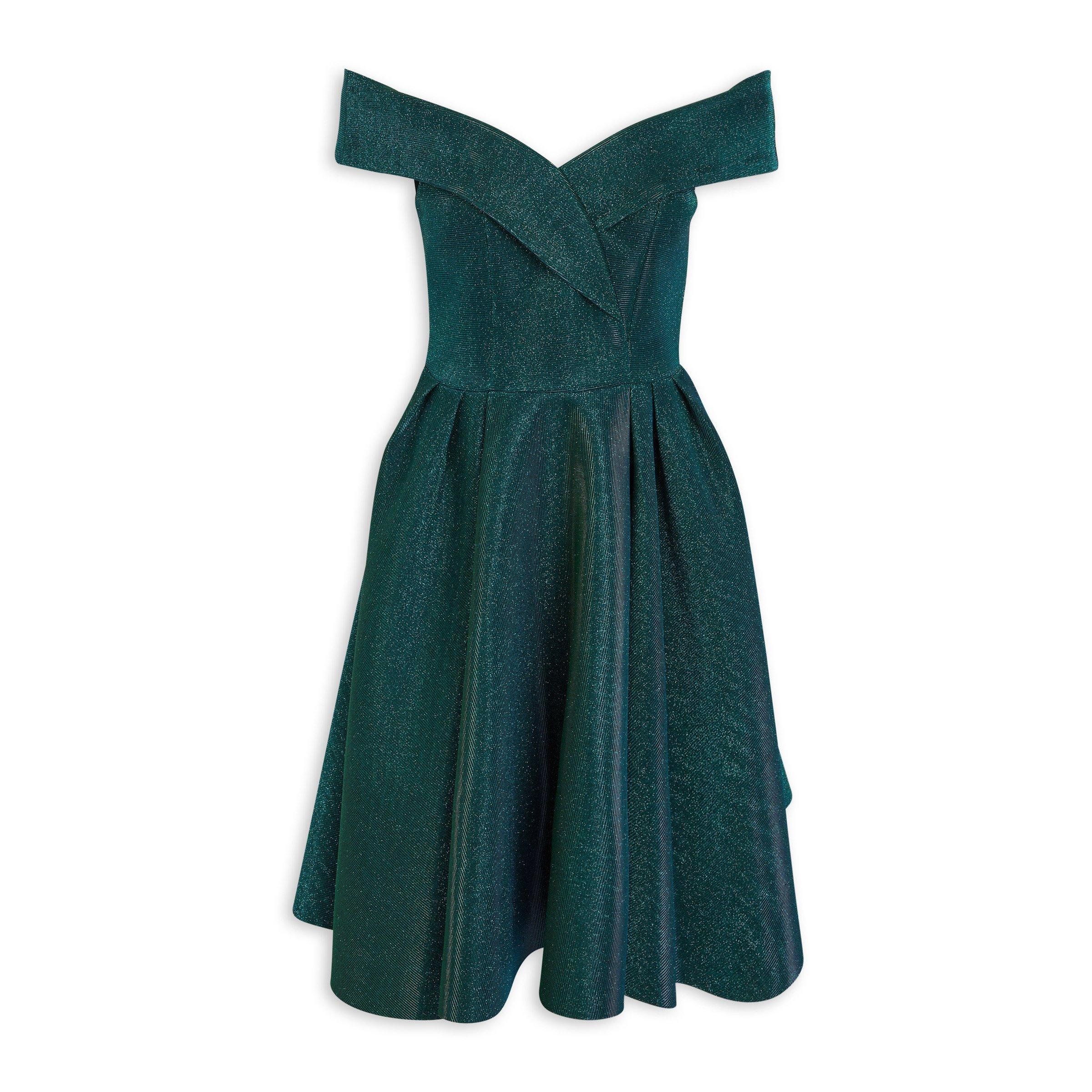 Emerald Green Shimmer Evening Dress (3126016) | Truworths