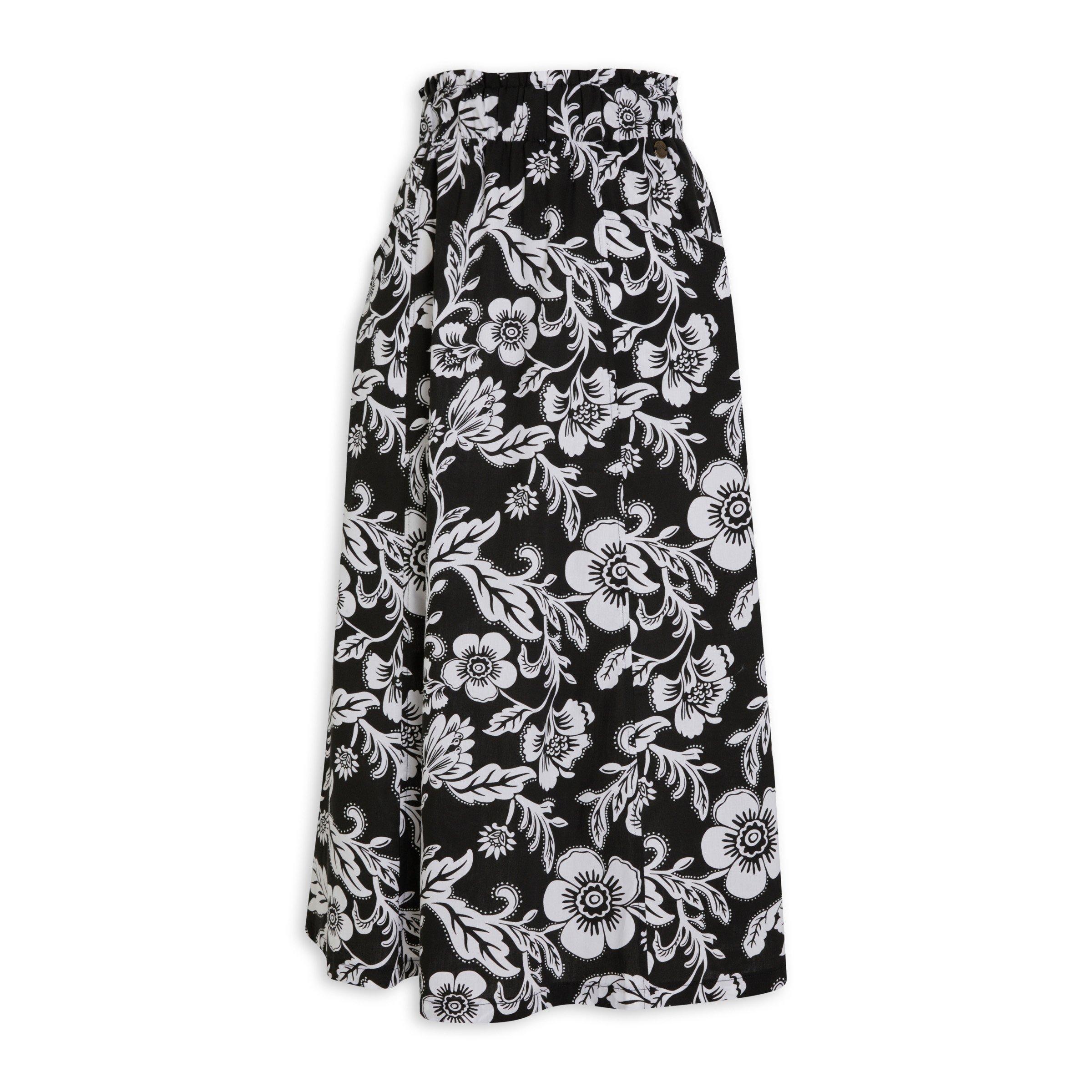 Printed Wide Skirt (3127320) | TRS