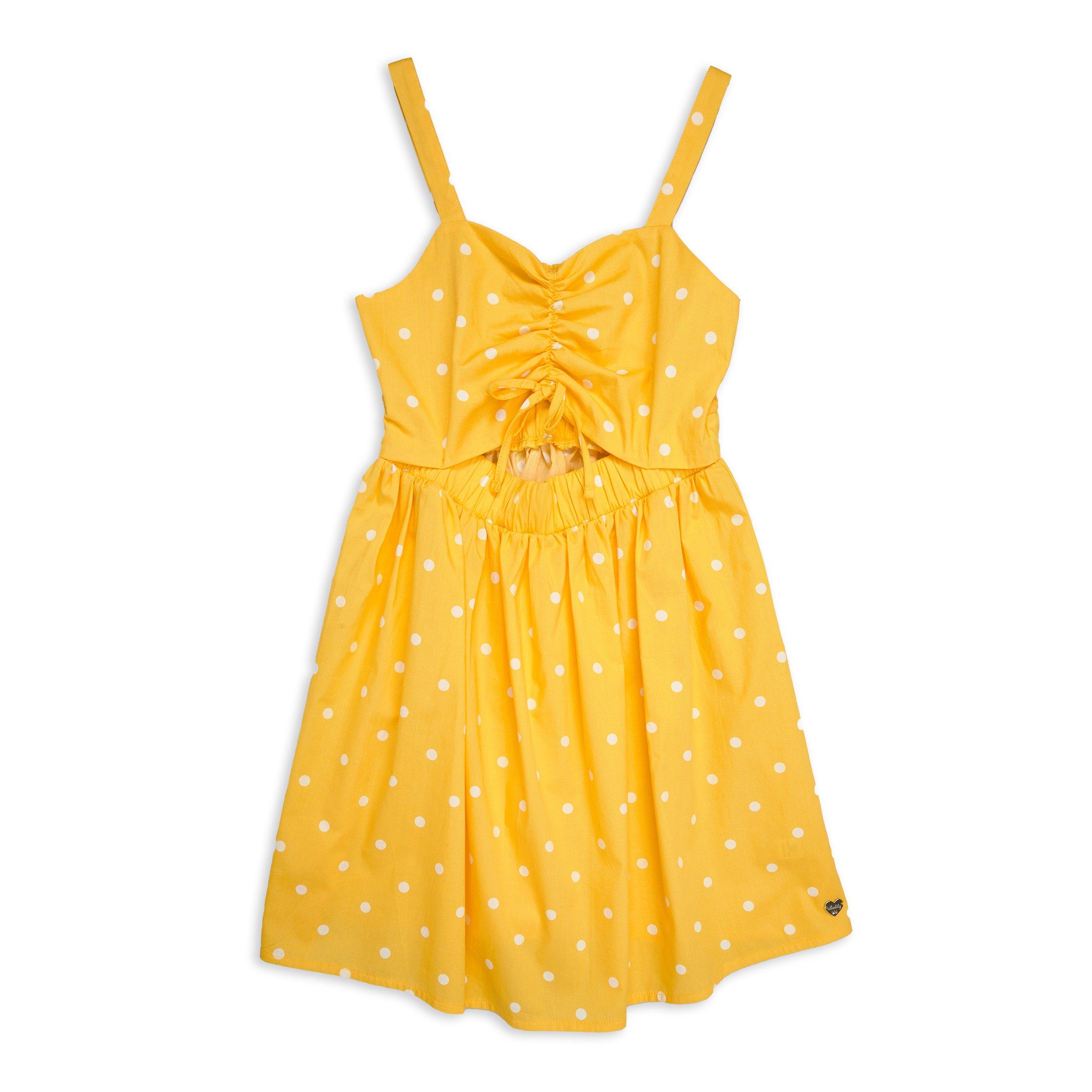 Girls Yellow Spot Dress (3127416) | Identity