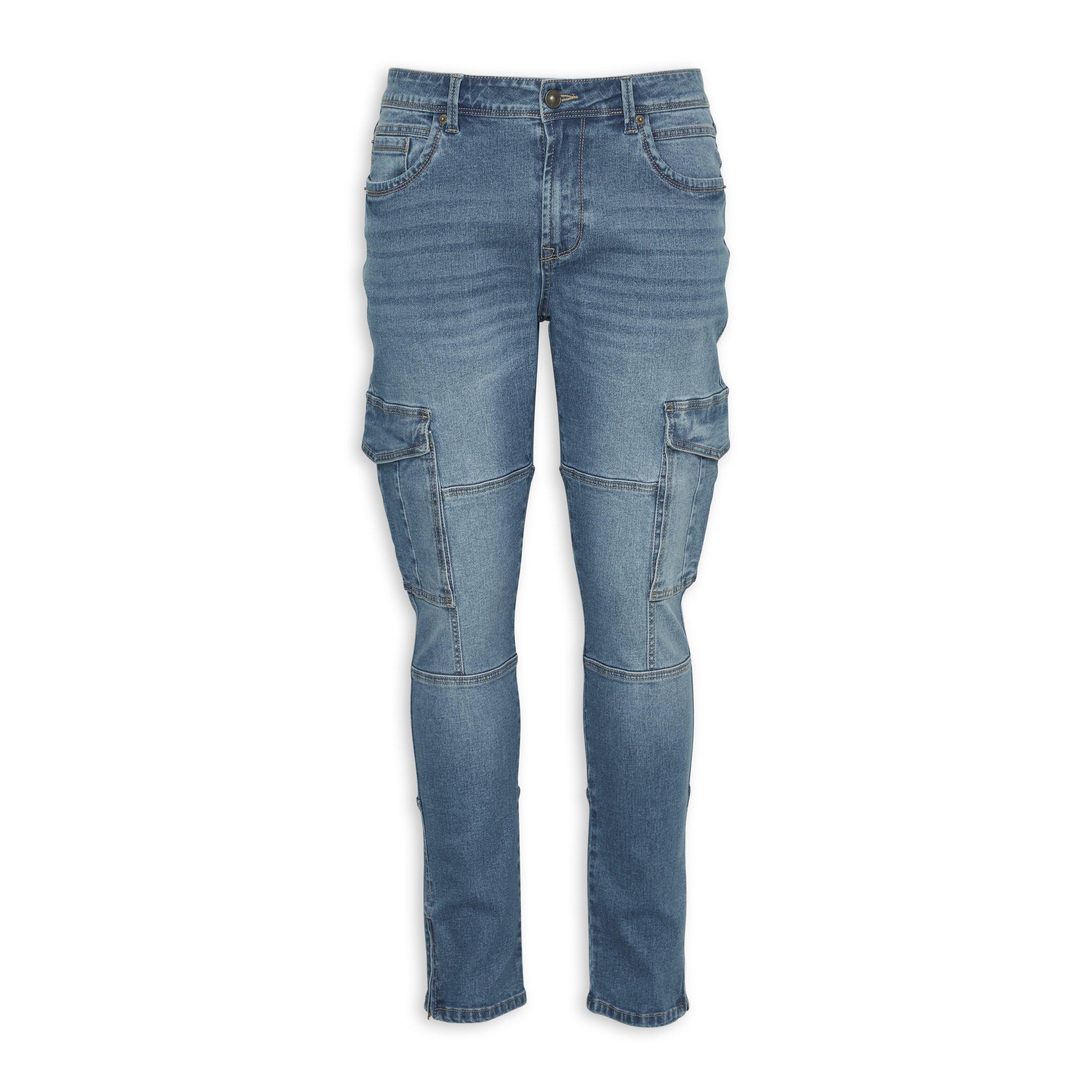 Indigo Utility Jeans (3127535) | UZZI