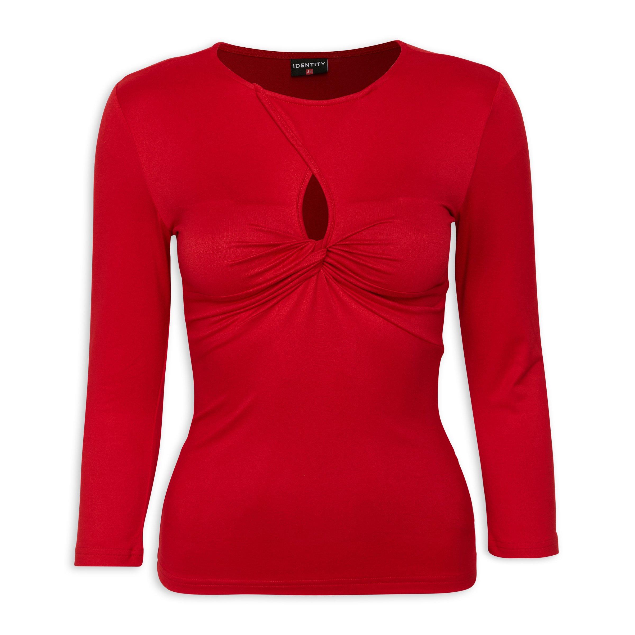 Red Knit Top (3127695) | Identity