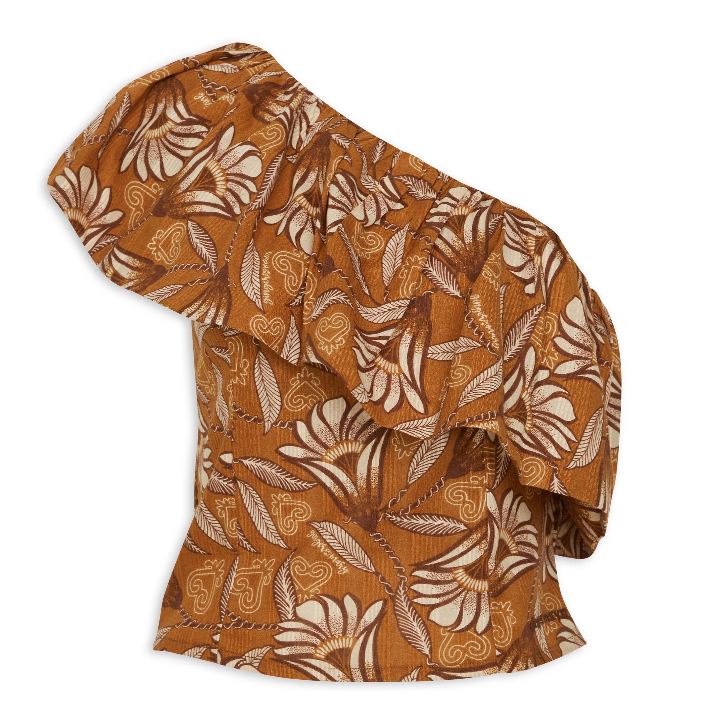 Printed One Shoulder Blouse (3127713) | Ginger Mary