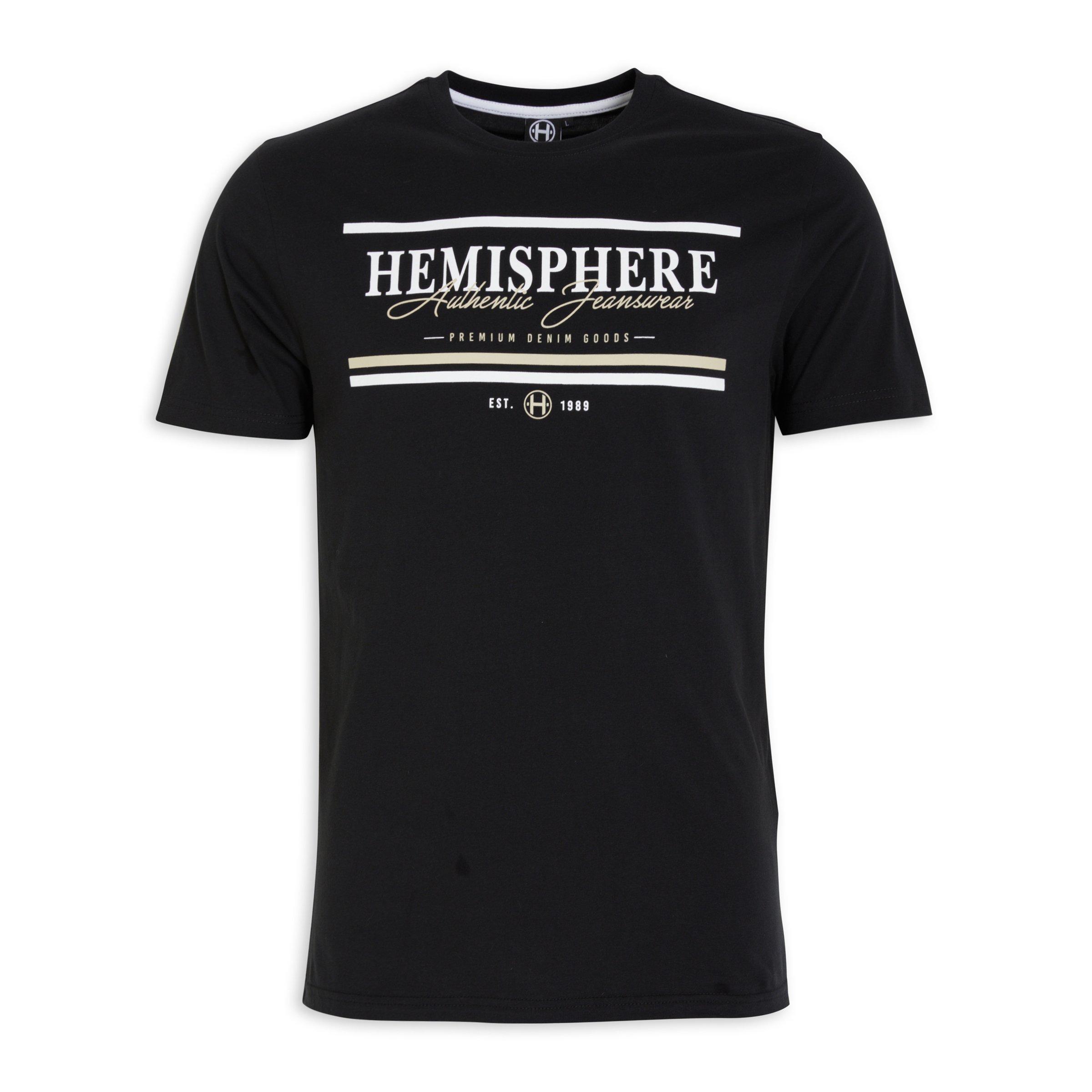 Black Branded T-shirt (3128036) | Hemisphere