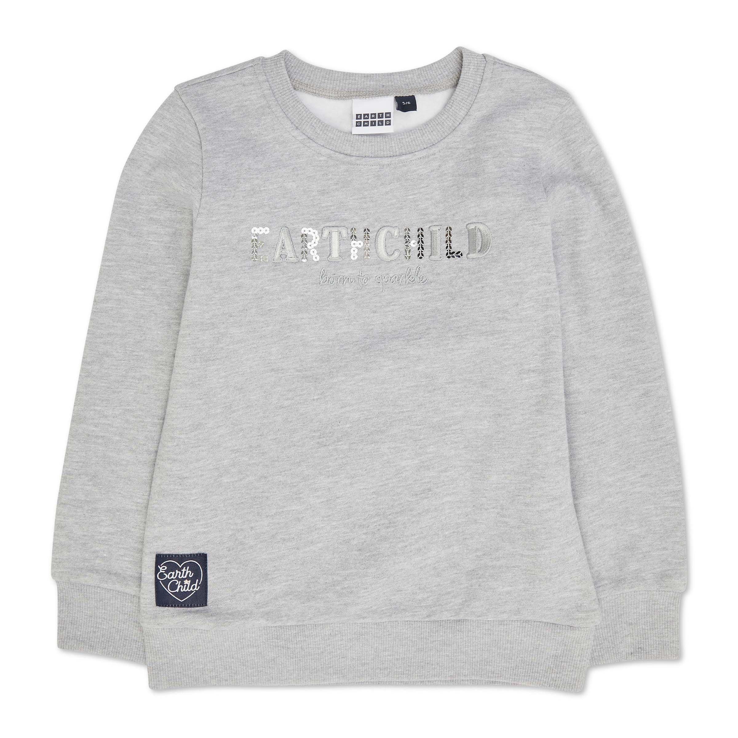 Kid Girl Grey Sweat Top (3128198) | Earthchild