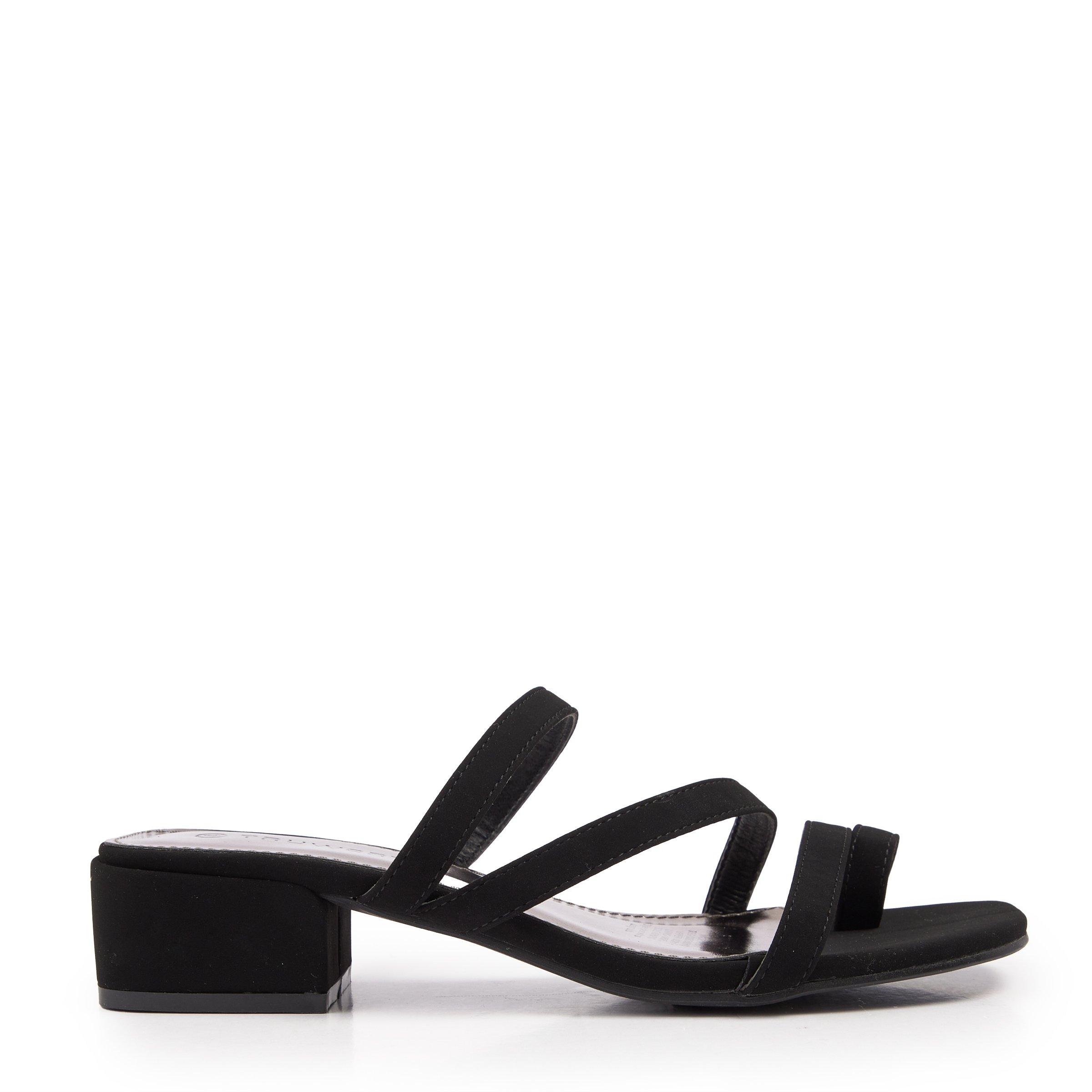 Black Low Heeled Mule Sandals (3128907) | Truworths
