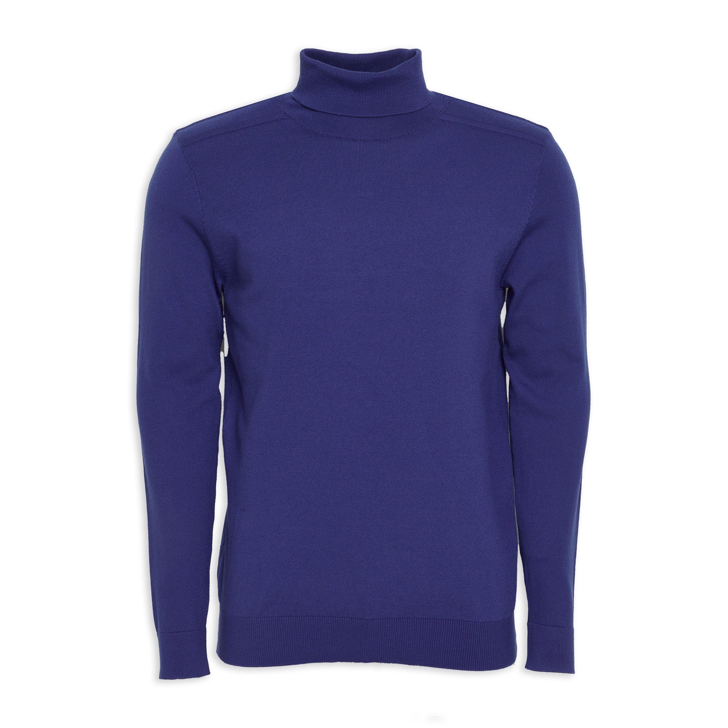 Blue Polo Neck Top (3129118) | Truworths Man