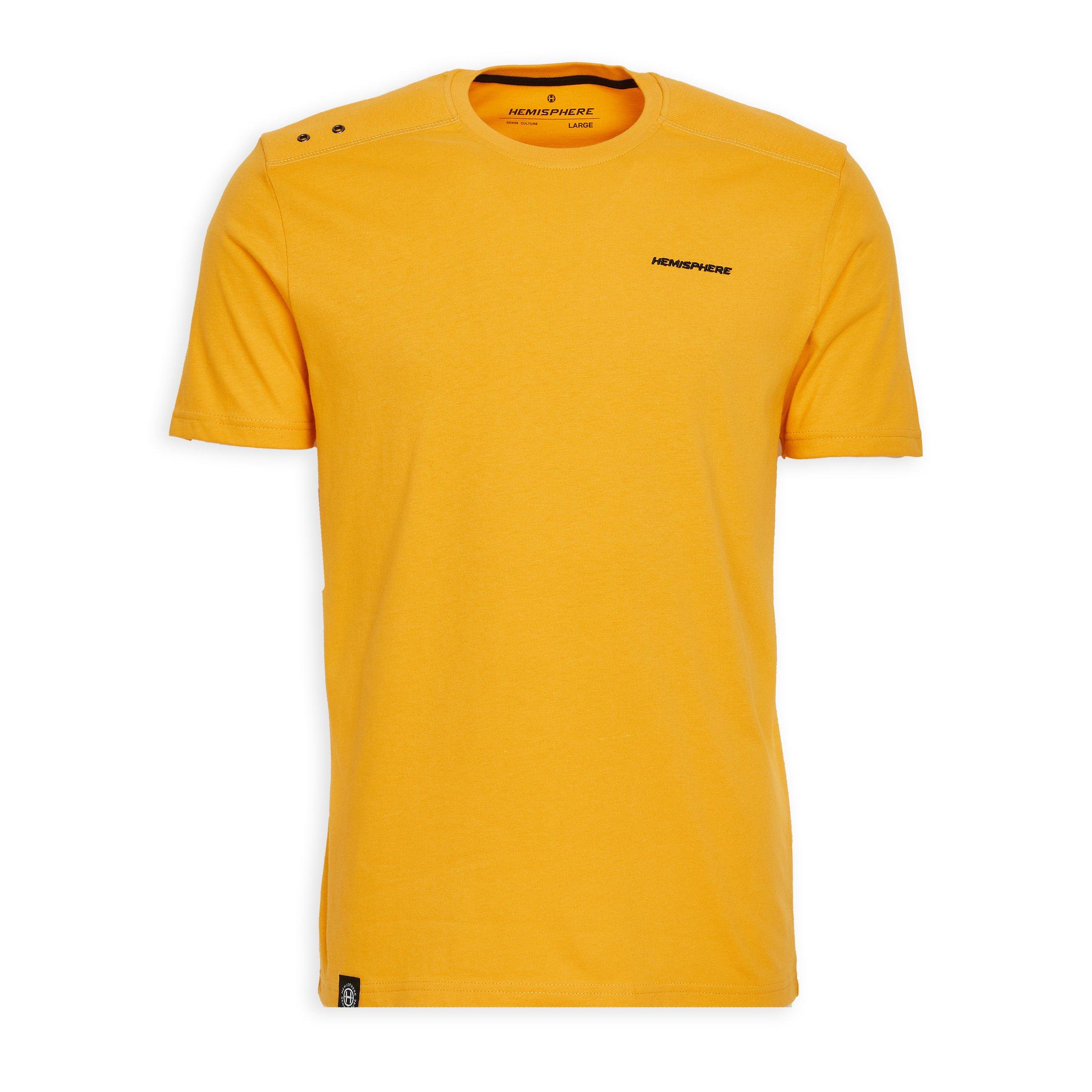 6467 Mustard V Neck T-Shirt