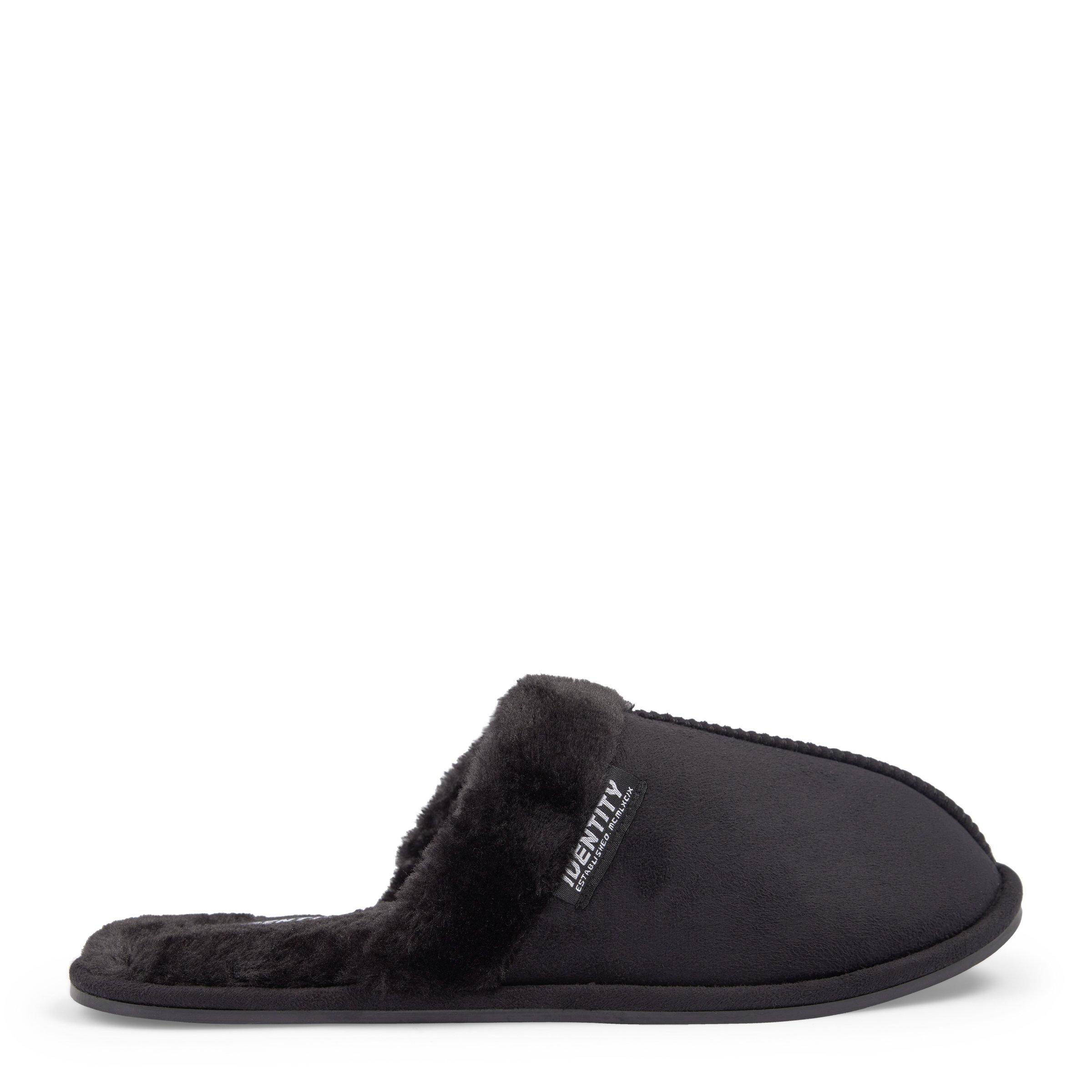 mens black mule slippers